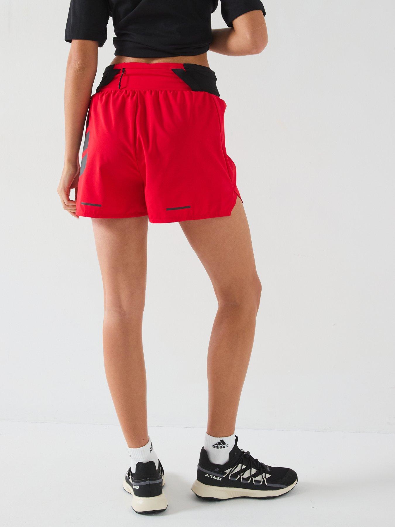  image of adidas-terrex-womens-xpr-5-inch-shorts-red