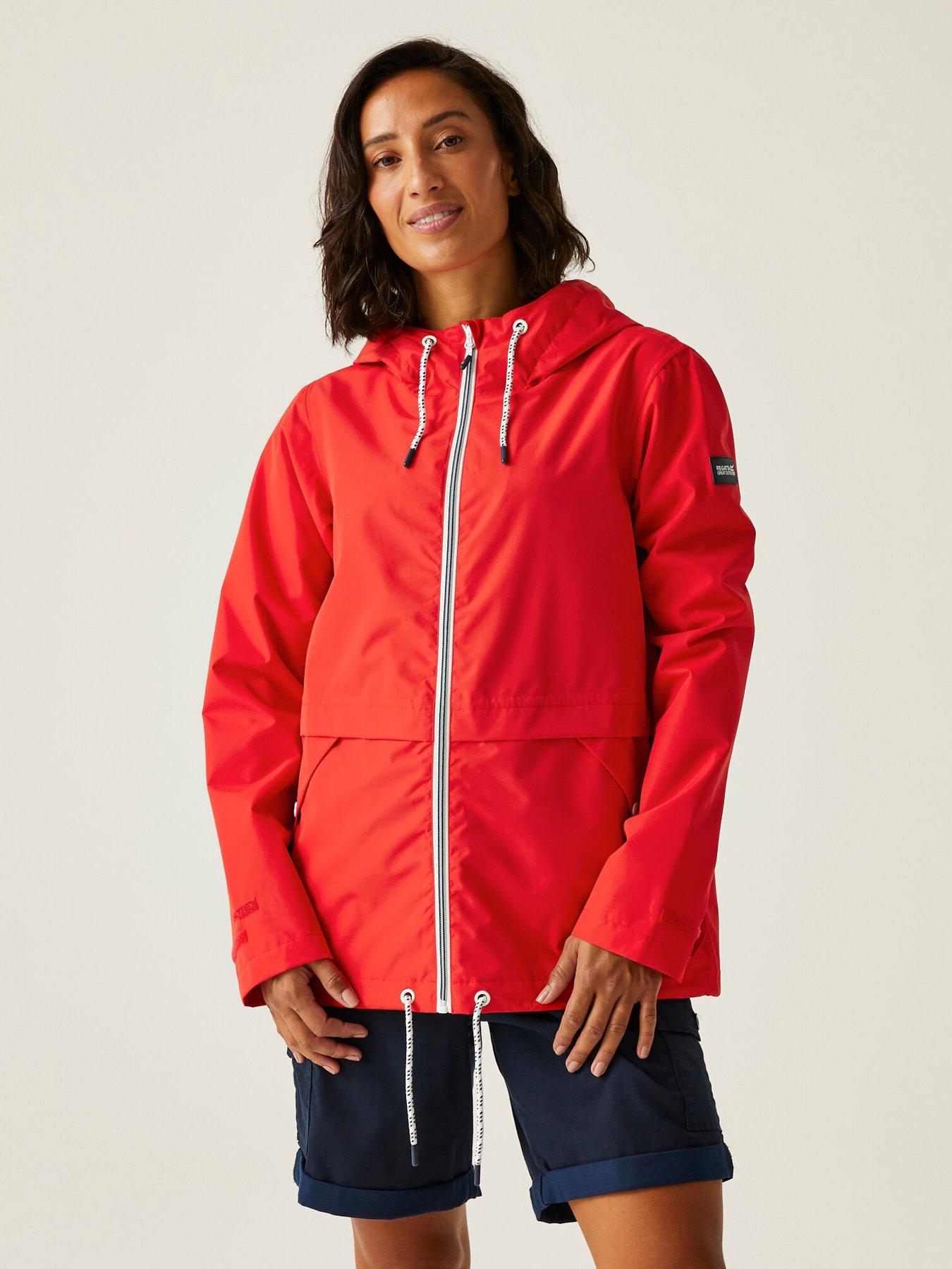  image of regatta-womens-baylettaii-waterproof-shell-jacket--red