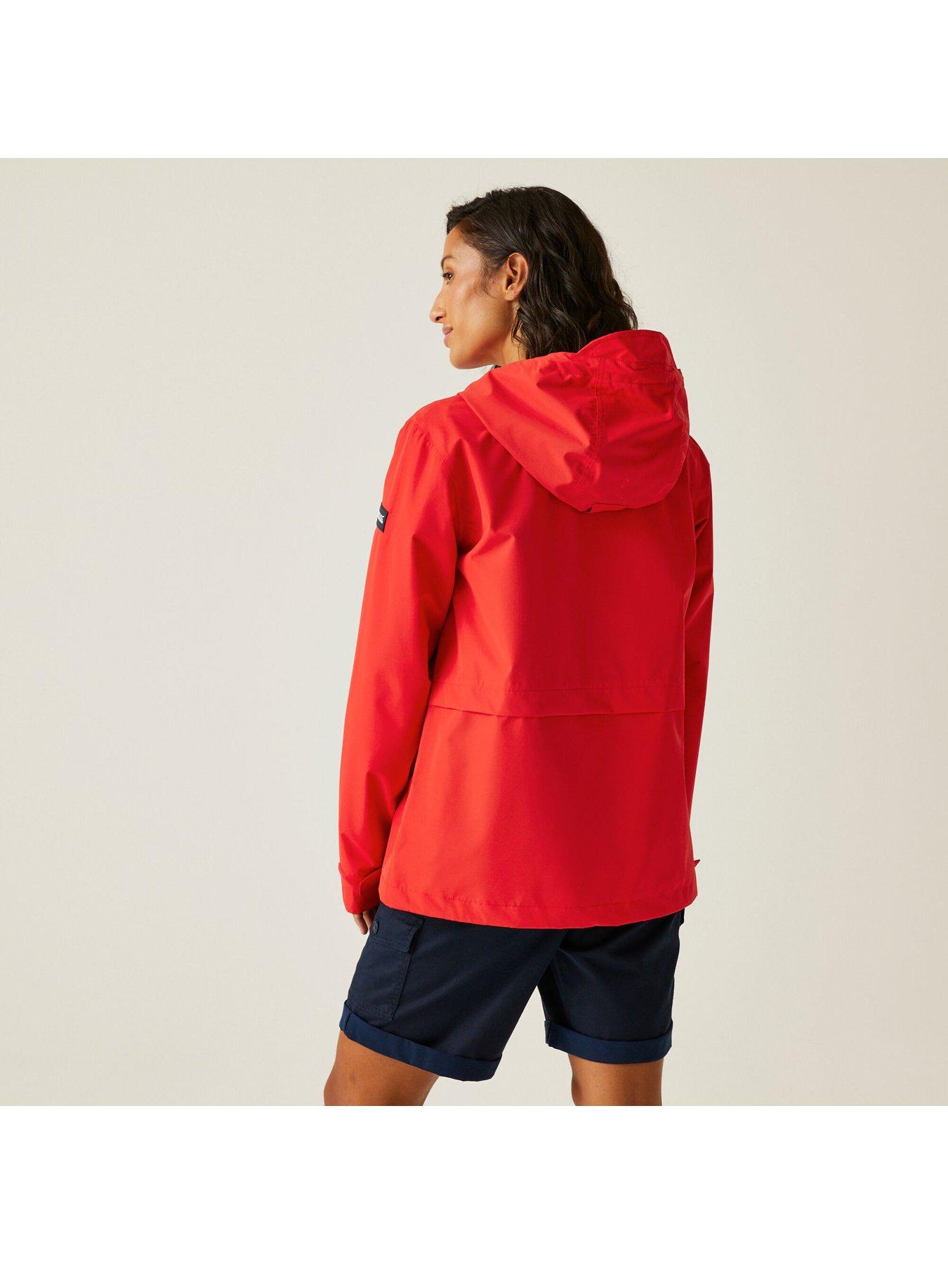  image of regatta-womens-baylettaii-waterproof-shell-jacket--red
