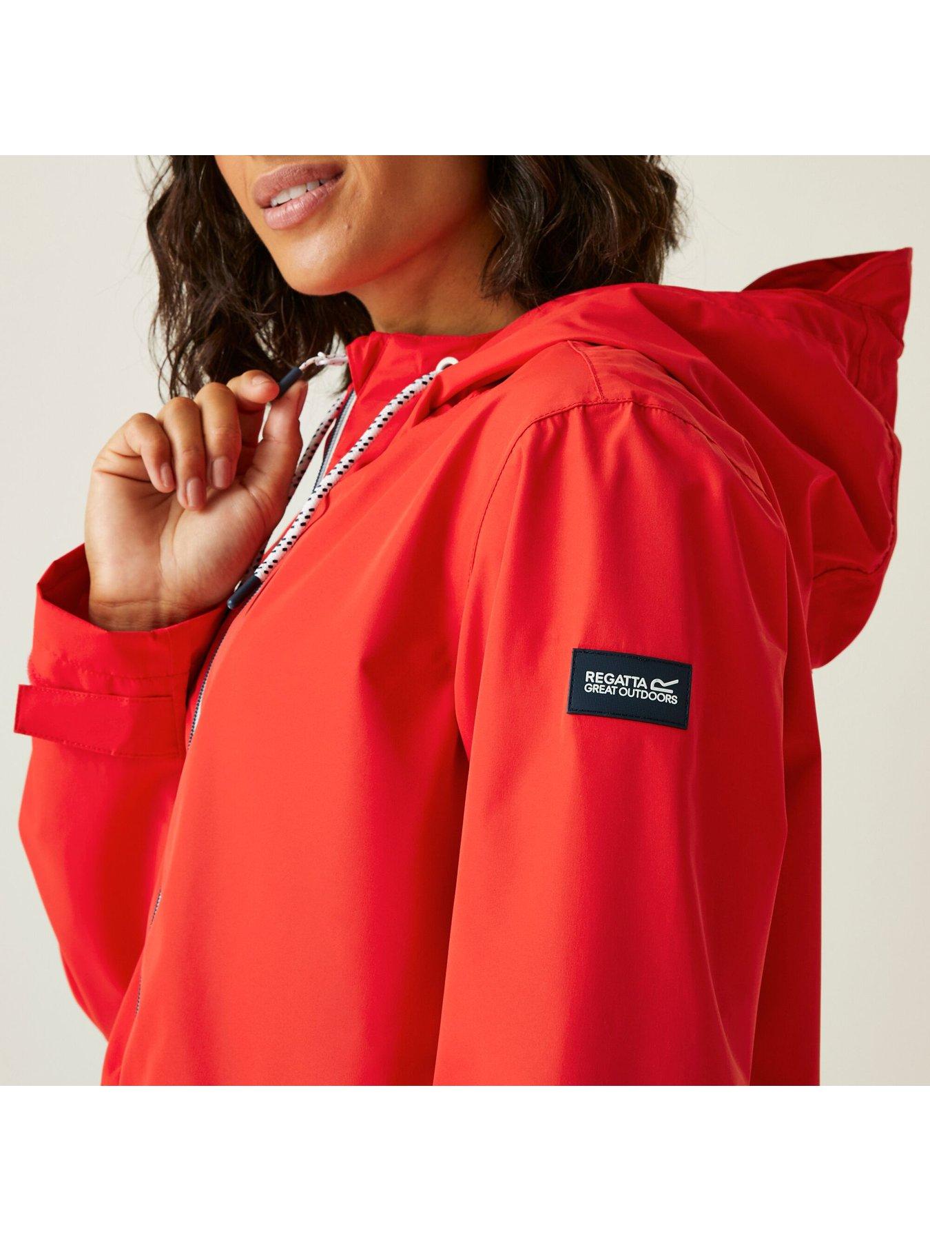  image of regatta-womens-baylettaii-waterproof-shell-jacket--red