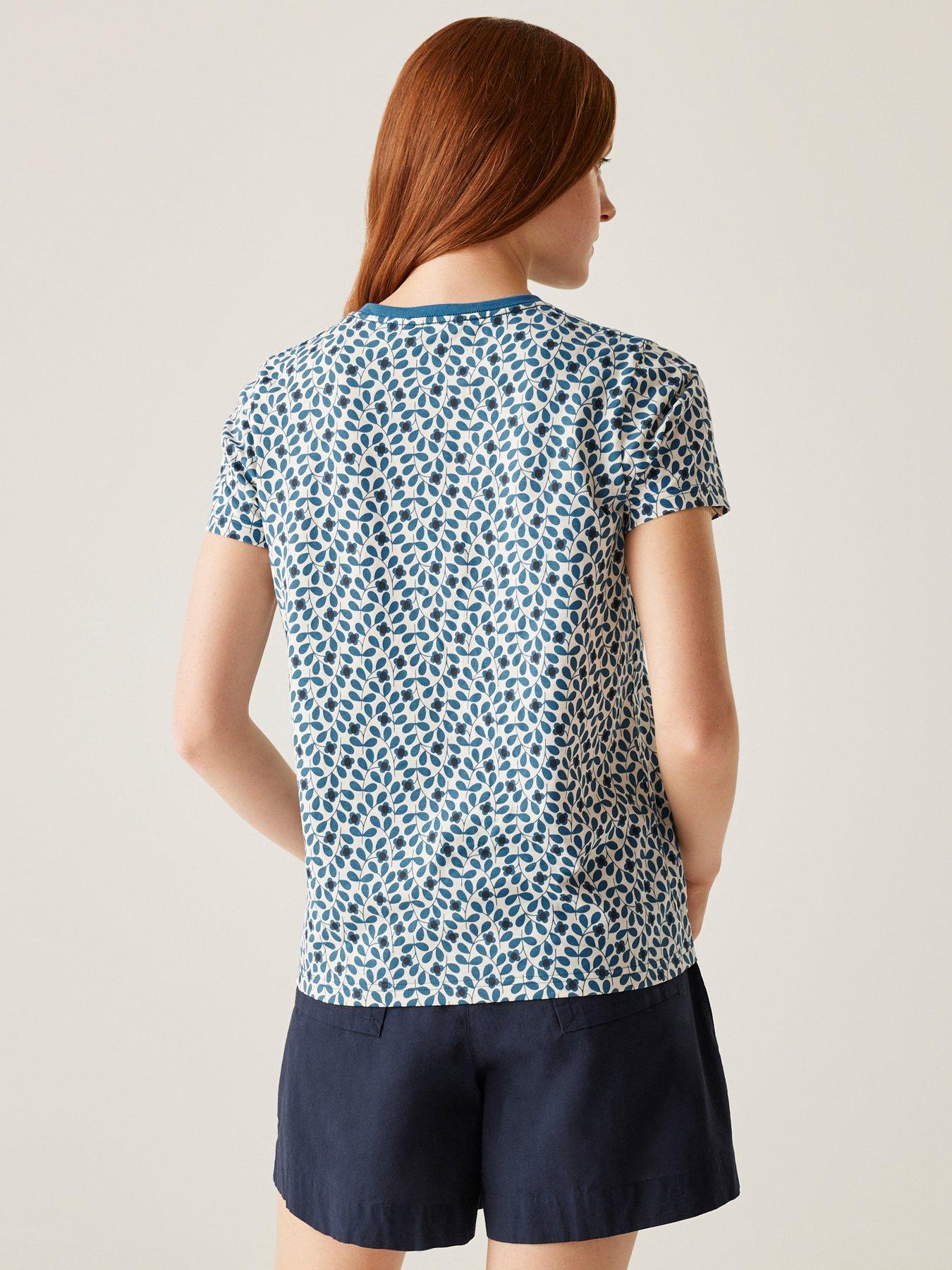  image of regatta-womens-orla-t-shirt--blue