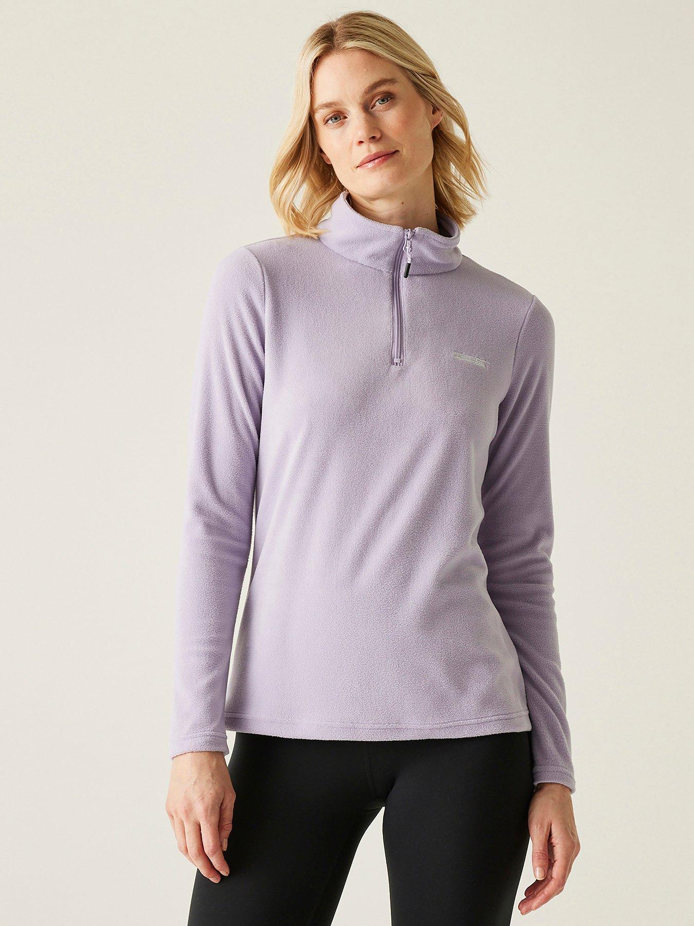 regatta-womens-sweethart-half-zip-fleece-purple