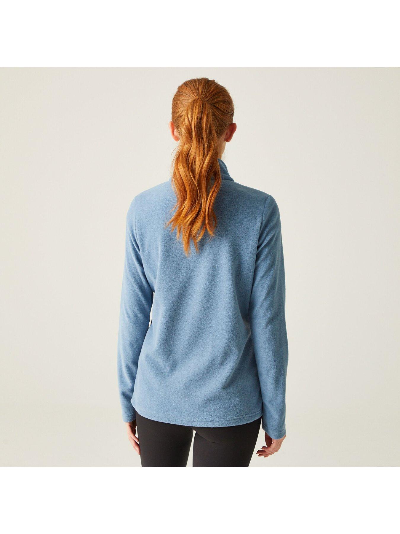  image of regatta-womens-sweethart-half-zip-fleece-blue