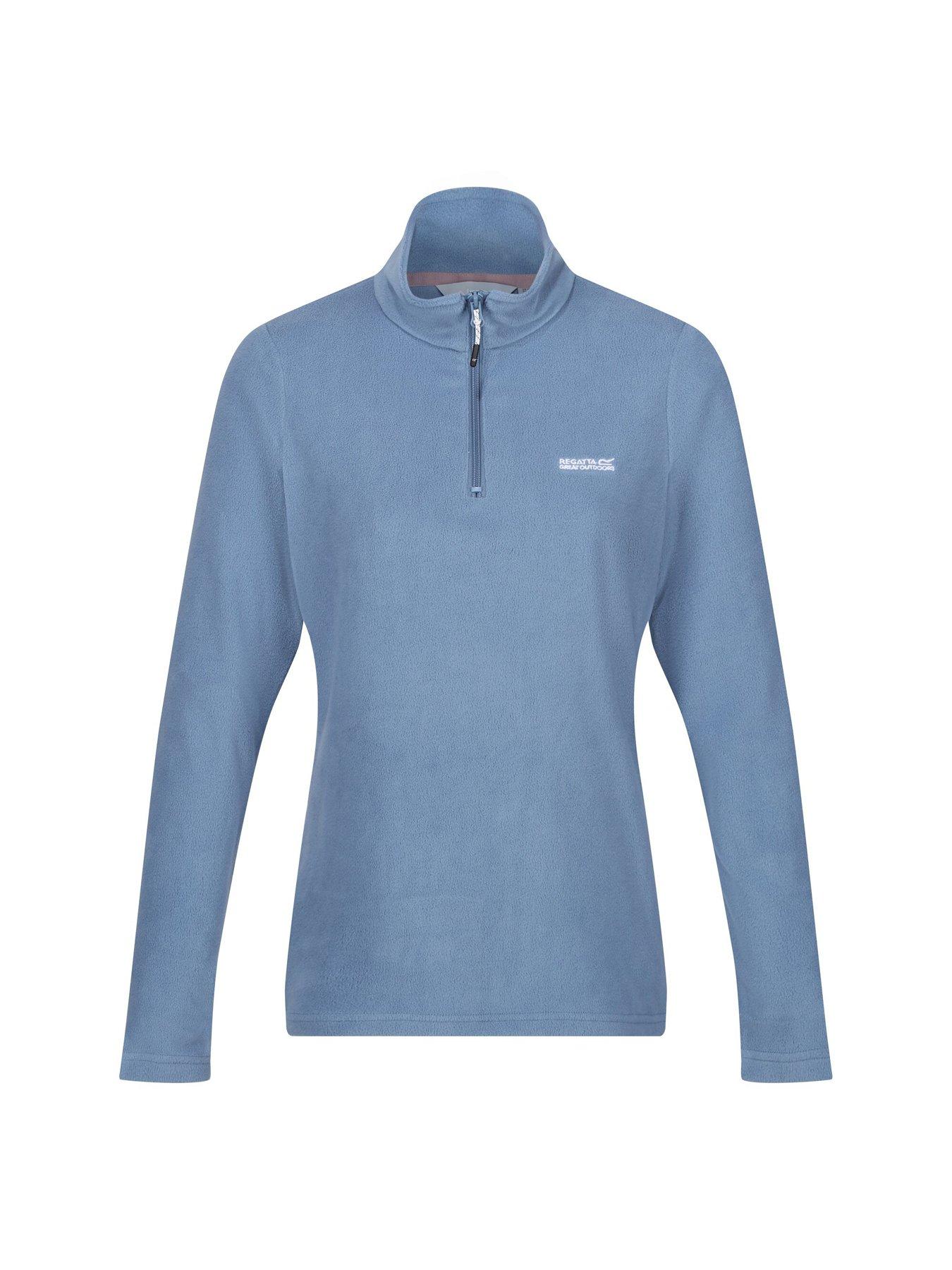  image of regatta-womens-sweethart-half-zip-fleece-blue