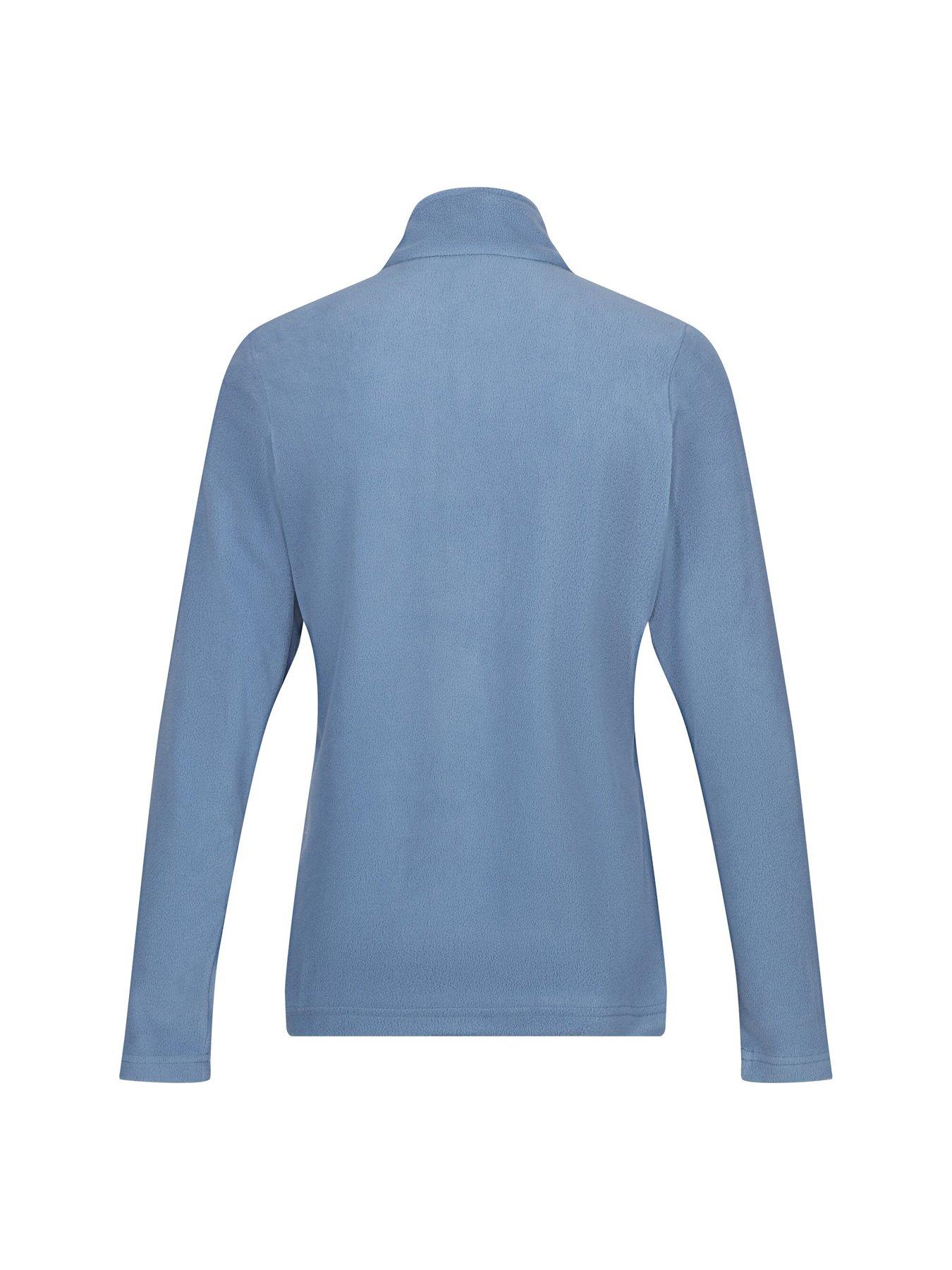  image of regatta-womens-sweethart-half-zip-fleece-blue