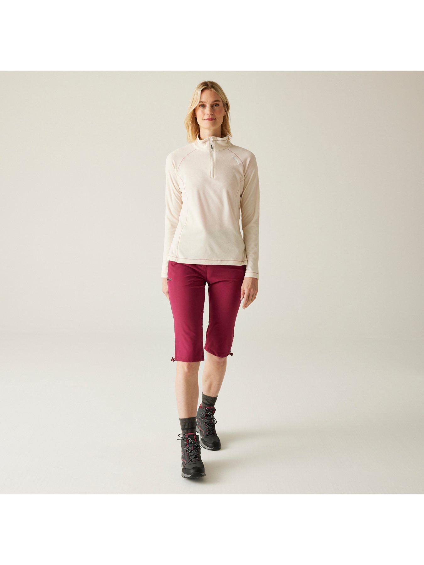  image of regatta-womens-montes-half-zip-fleece-white