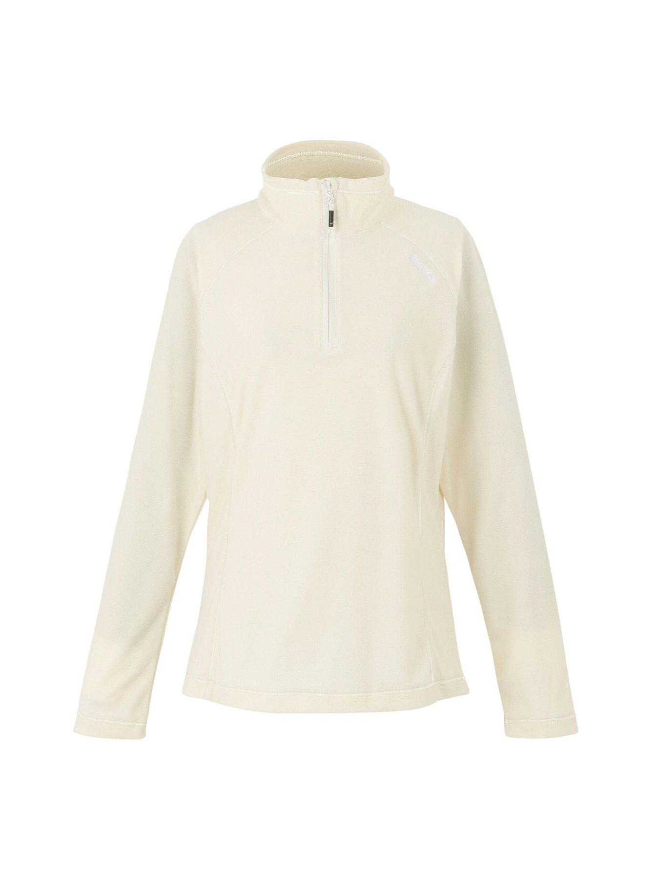  image of regatta-womens-montes-half-zip-fleece-white