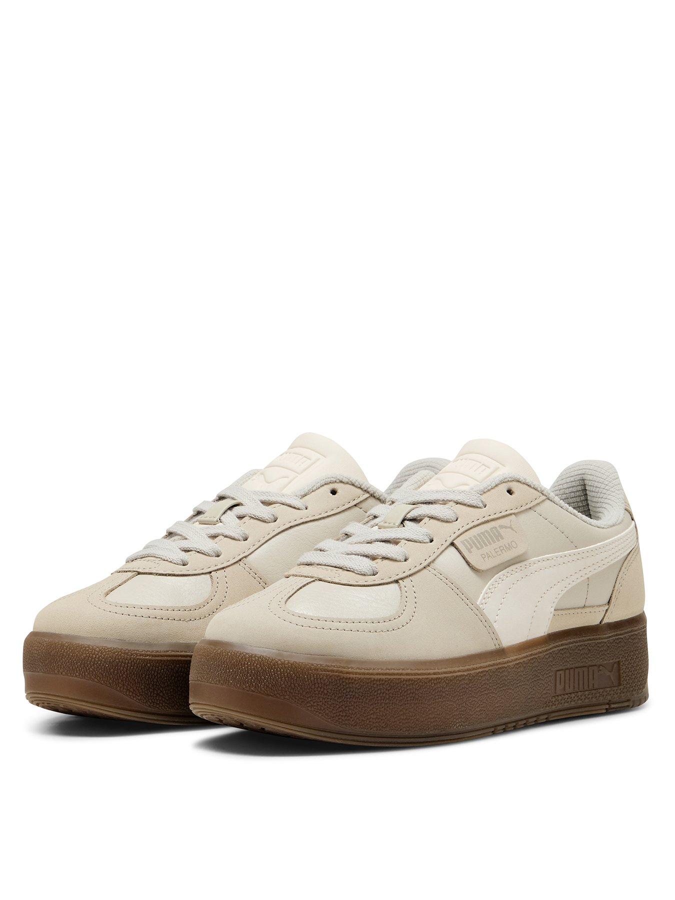  image of puma-womens-palermo-elevata-prm-trainers-beige