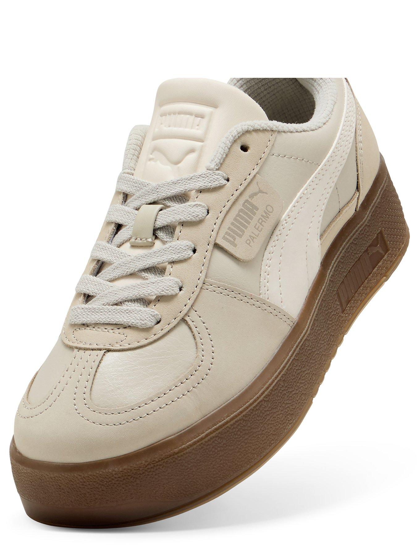  image of puma-womens-palermo-elevata-prm-trainers-beige