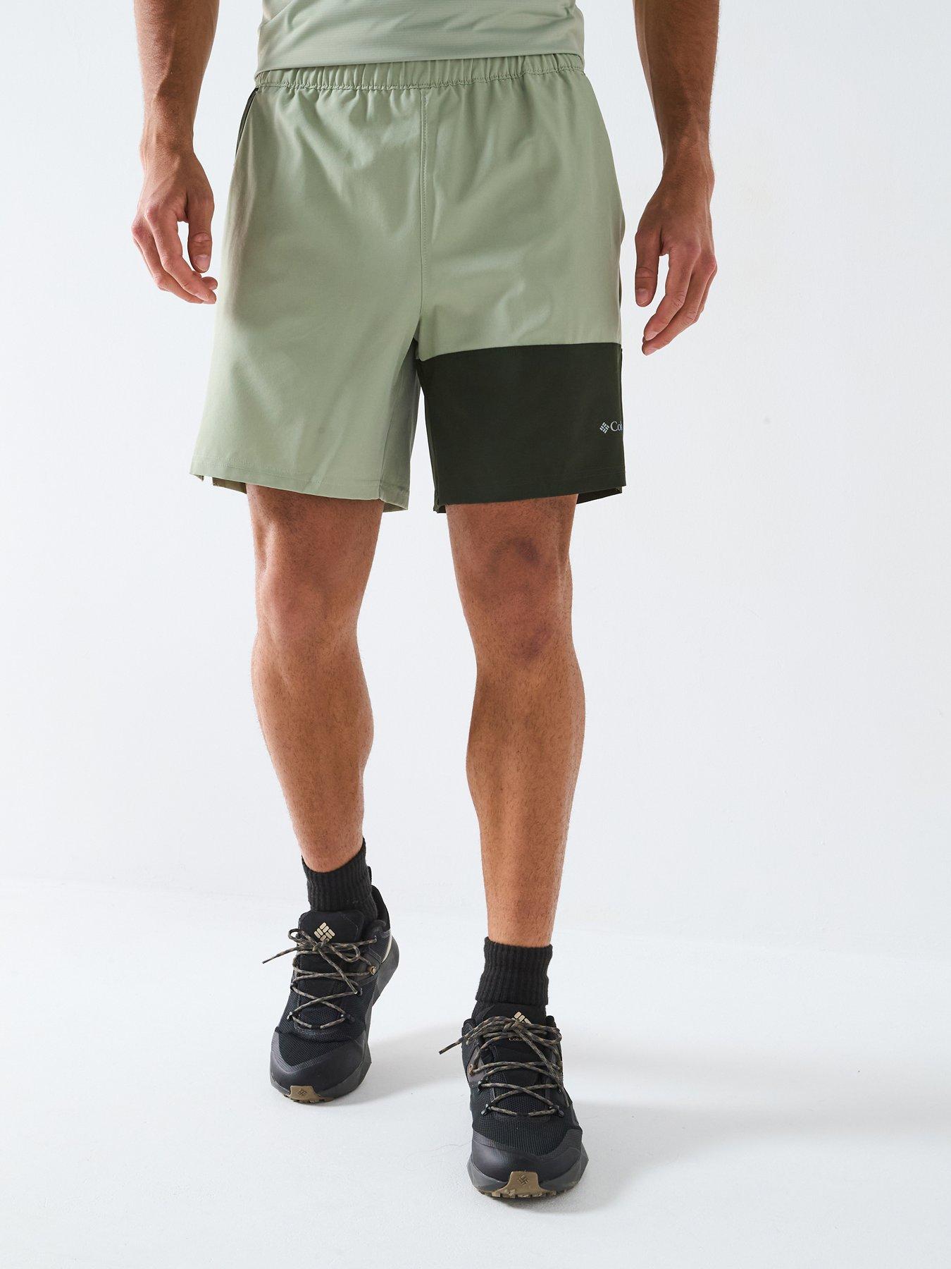 columbia-mens-hike-colour-block-shorts-green