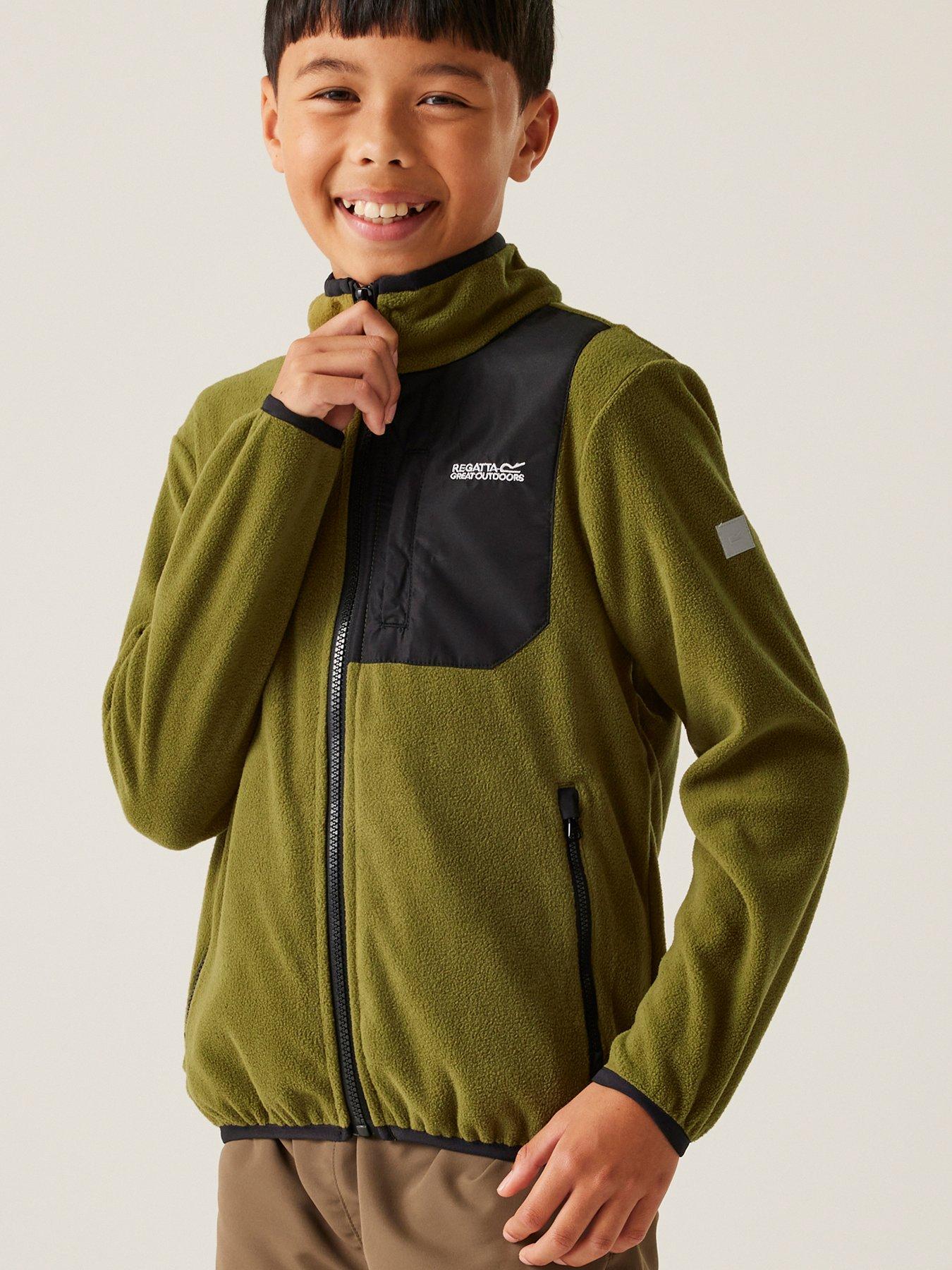 regatta-frankie-kids-full-zip-fleece-green