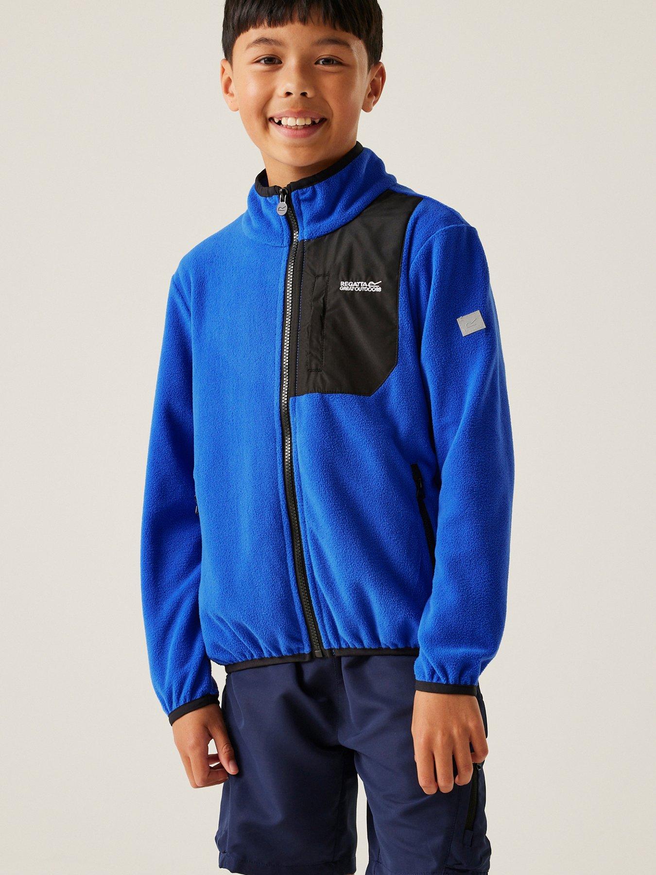  image of regatta-frankie-kids-full-zip-fleece-blue