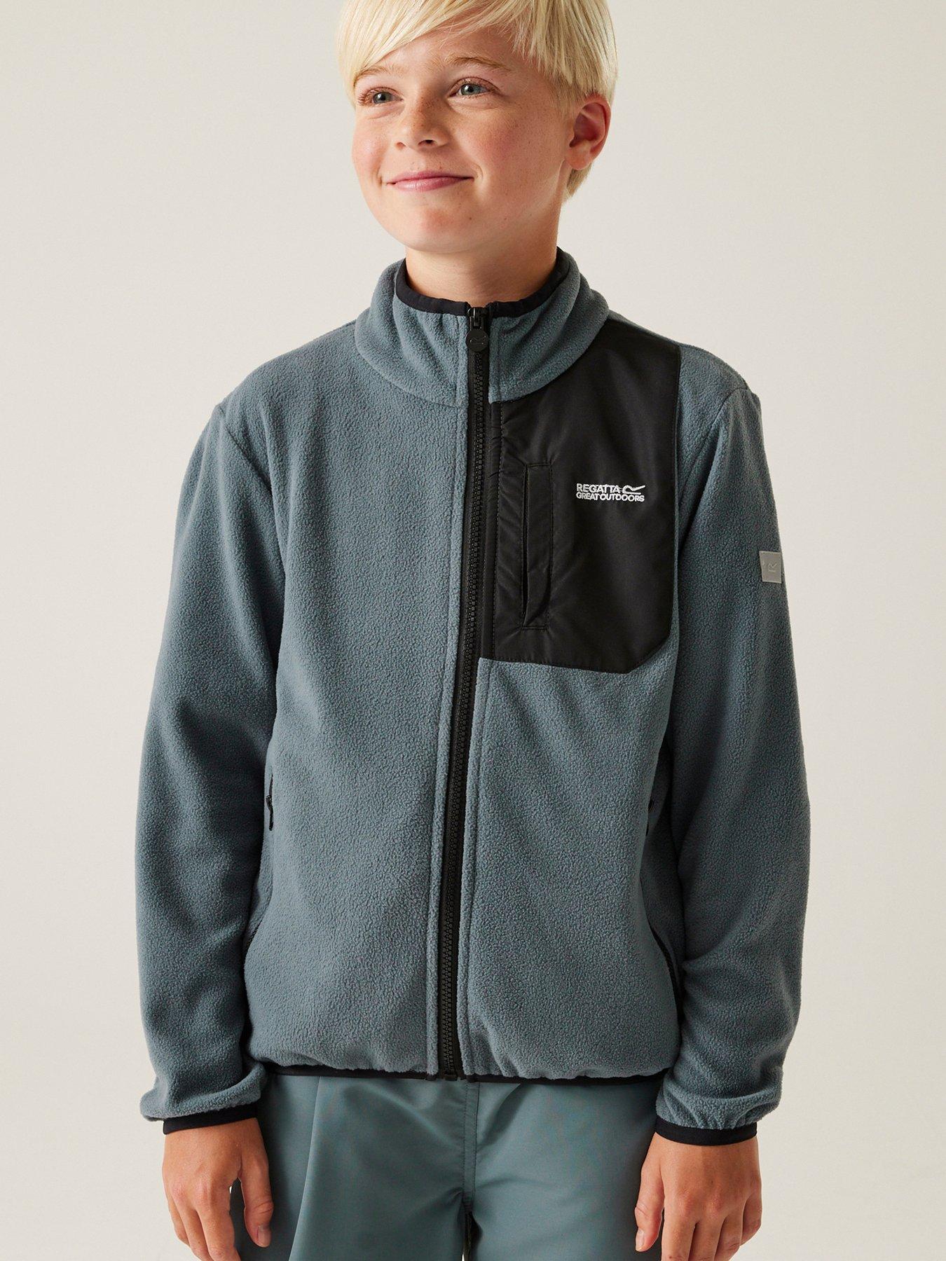regatta-frankie-kids-full-zip-fleece-grey