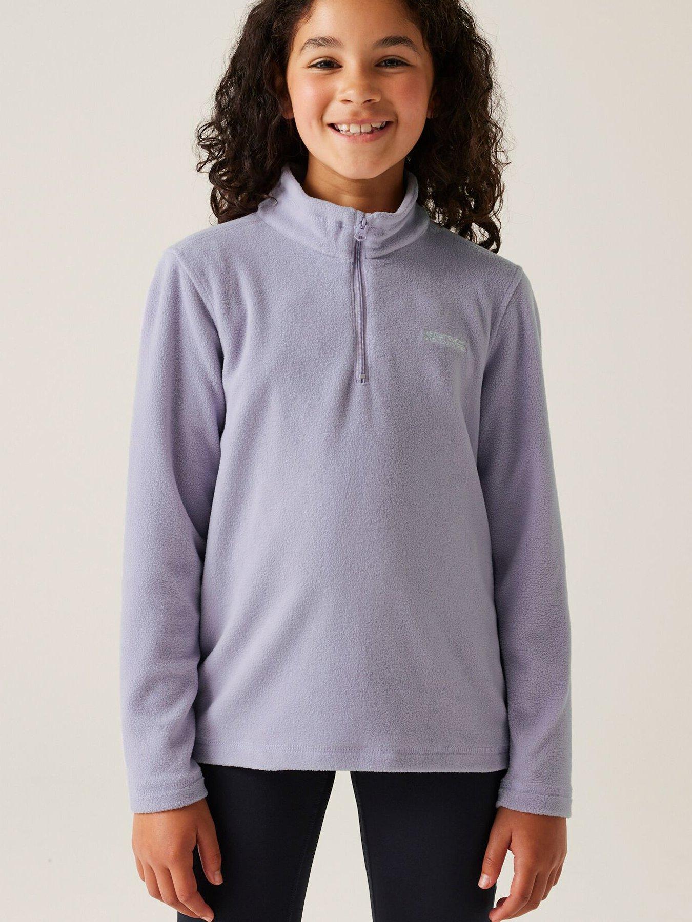 regatta-hot-shot-ii-kids-half-zip-fleece-top-purple