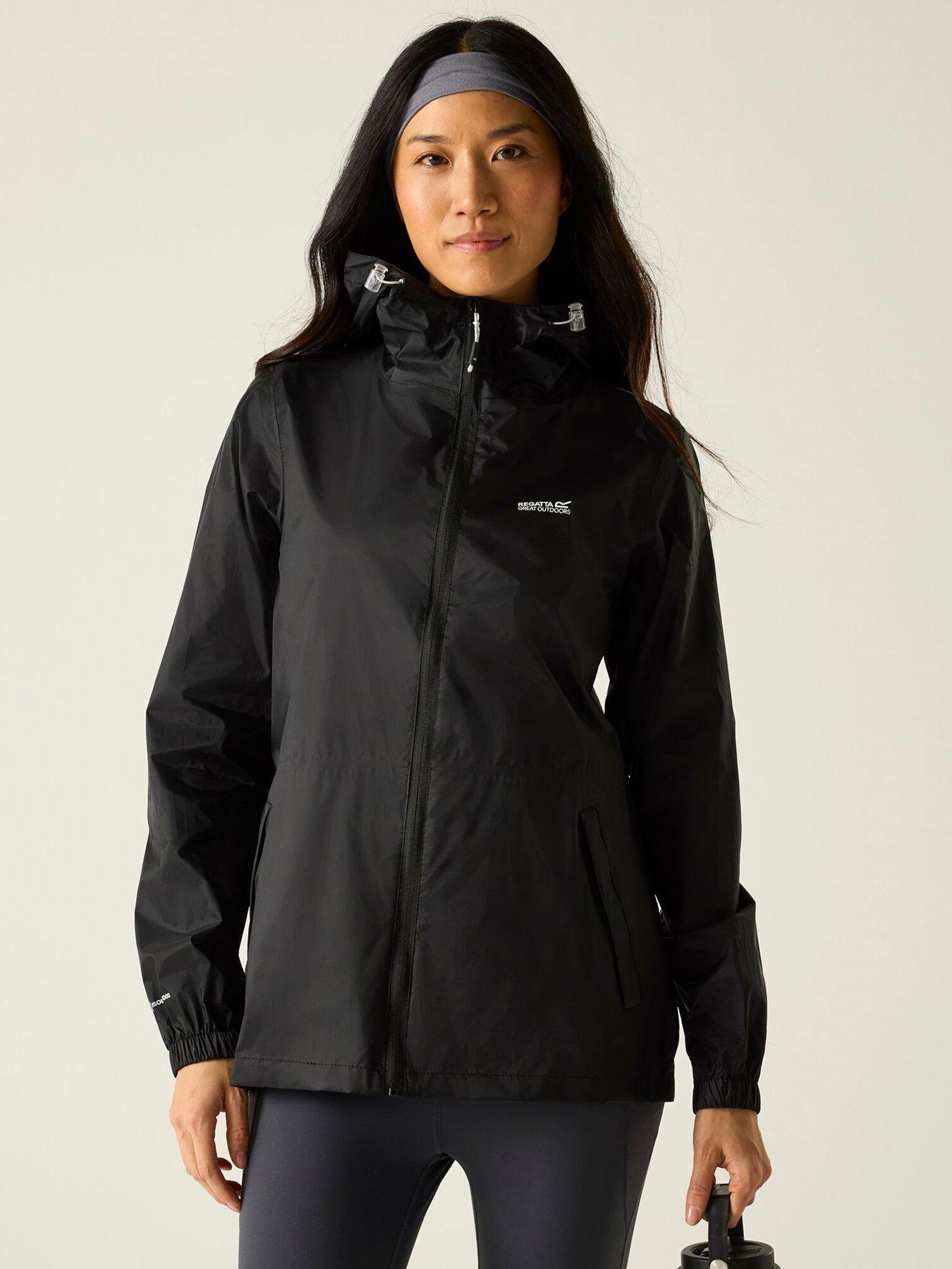  image of regatta-womens-pack-it-iii-waterproof-pack-away-shell-jacket-black