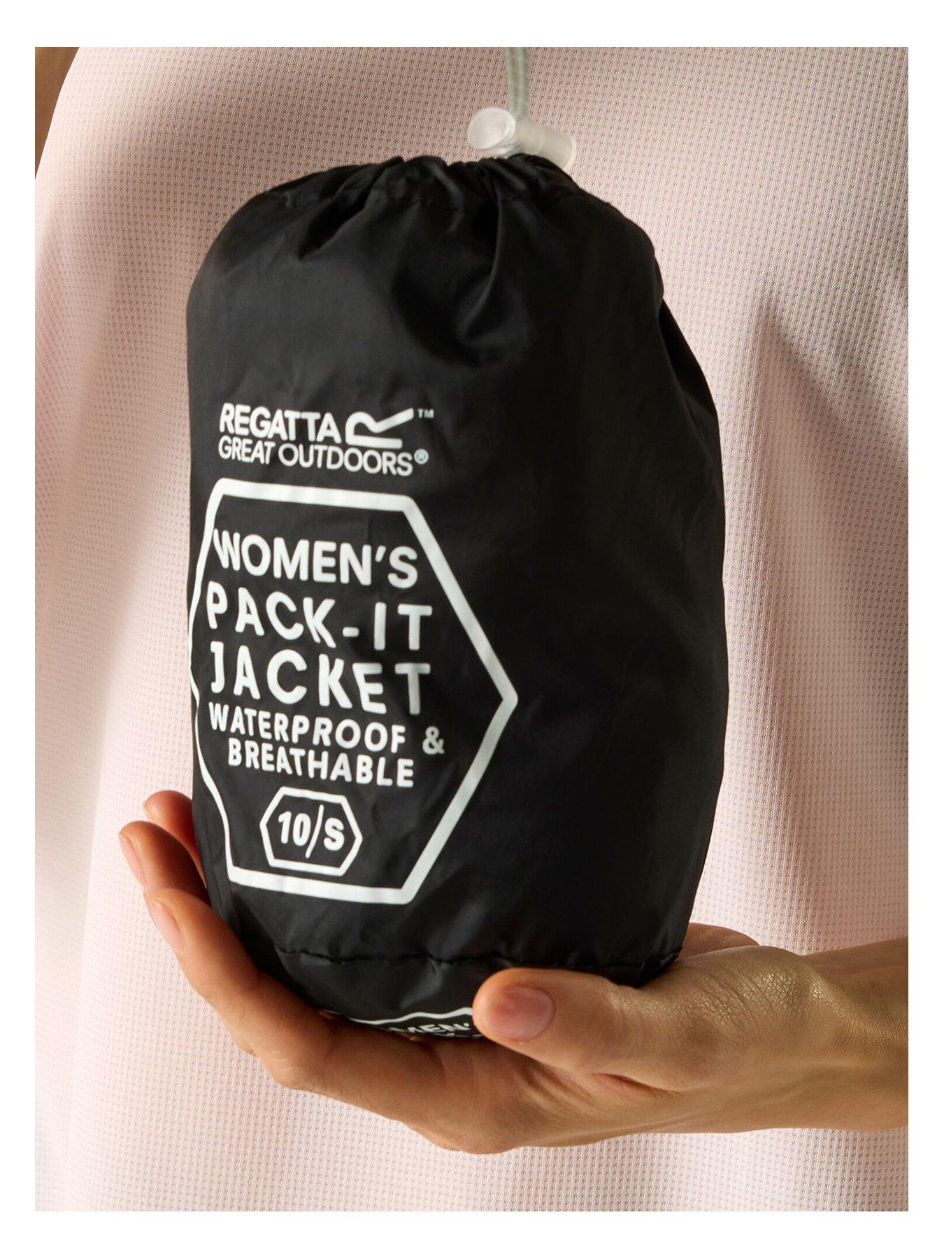  image of regatta-womens-pack-it-iii-waterproof-pack-away-shell-jacket-black