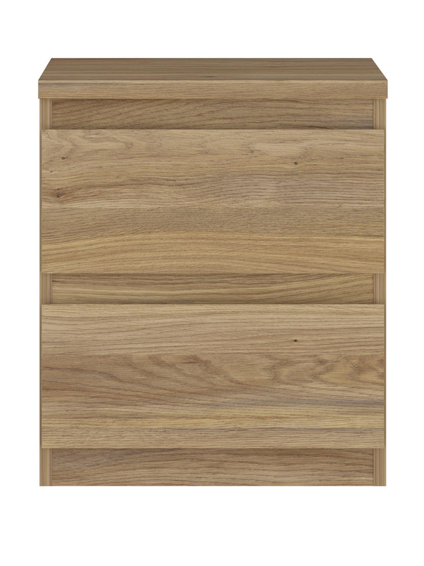 Image 2 of 7 of The Very Collection Lisson 2 Drawer Bedside - New Oak - FSC&reg; Certified