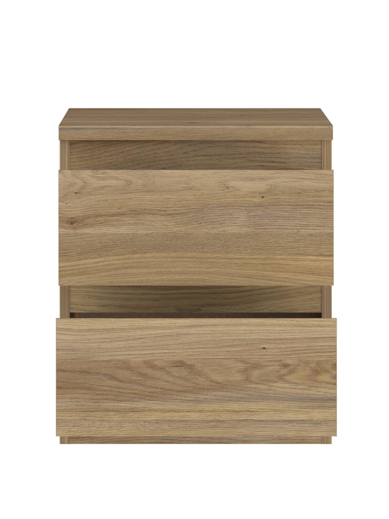 Image 4 of 7 of The Very Collection Lisson 2 Drawer Bedside - New Oak - FSC&reg; Certified