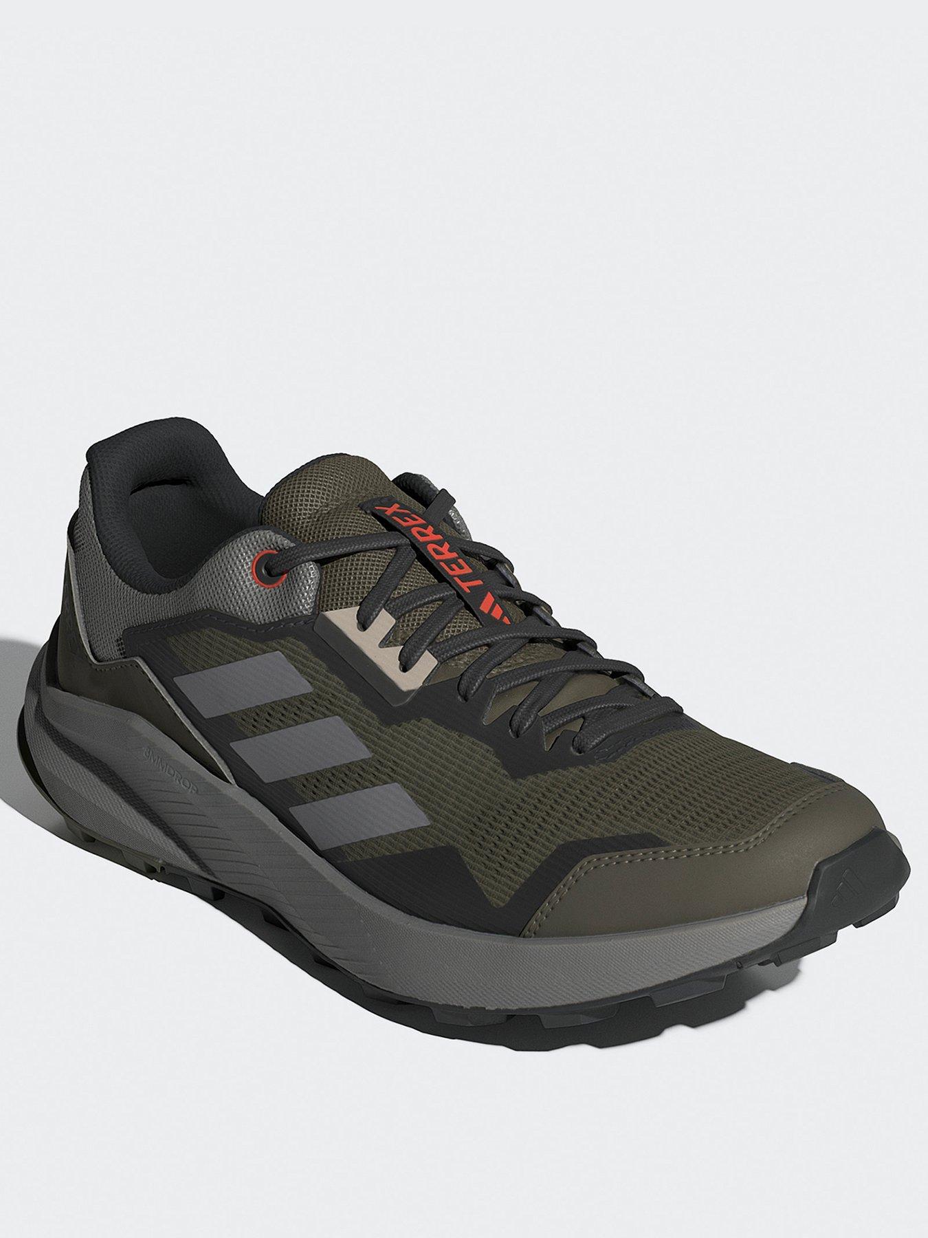  image of adidas-terrex-mens-trailrider-trail-running-shoes-olive-green