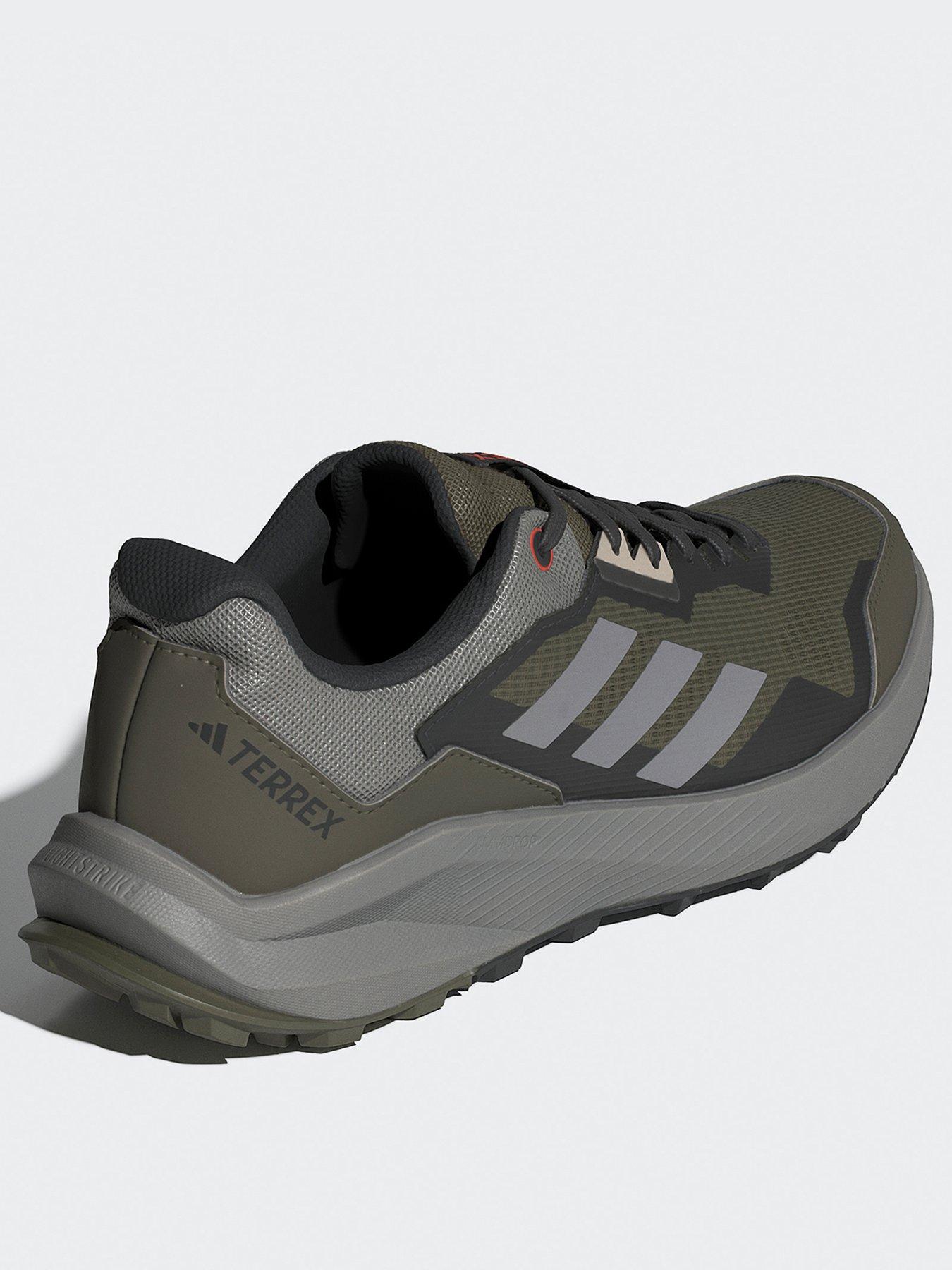  image of adidas-terrex-mens-trailrider-trail-running-shoes-olive-green