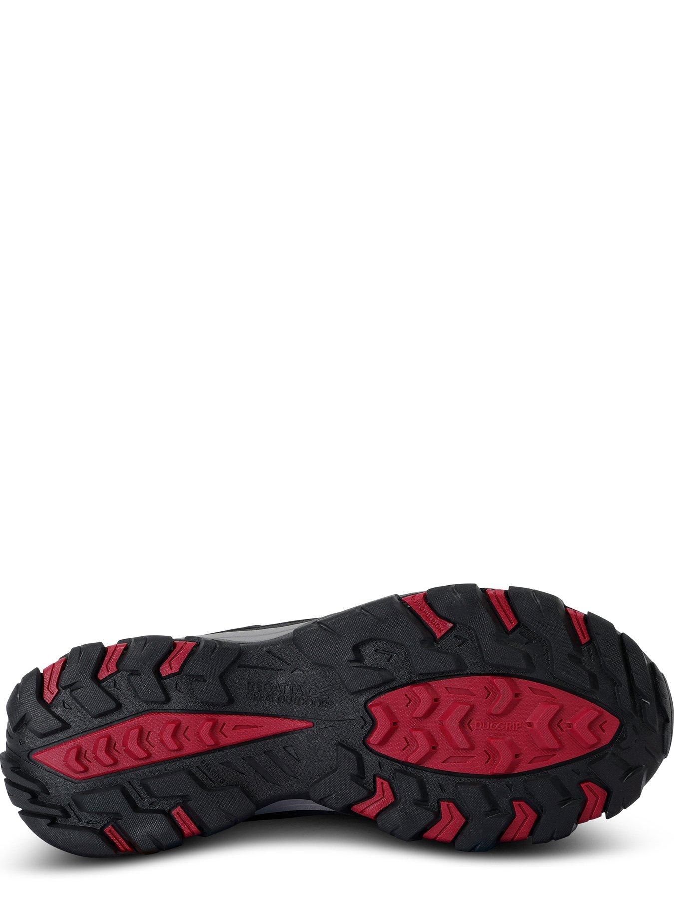  image of regatta-womens-lady-holcombe-low-waterproof-walking-shoe--black