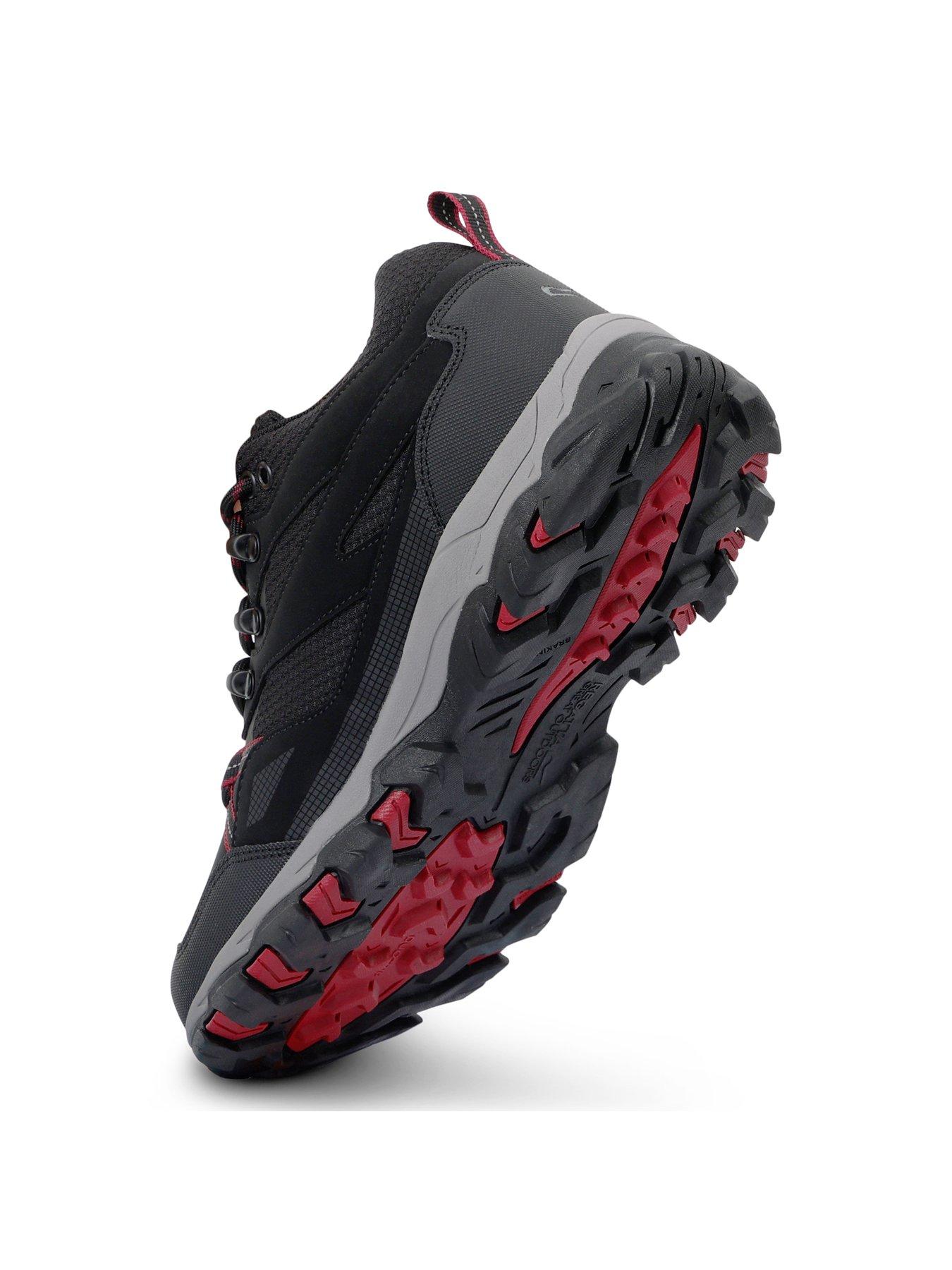  image of regatta-womens-lady-holcombe-low-waterproof-walking-shoe--black