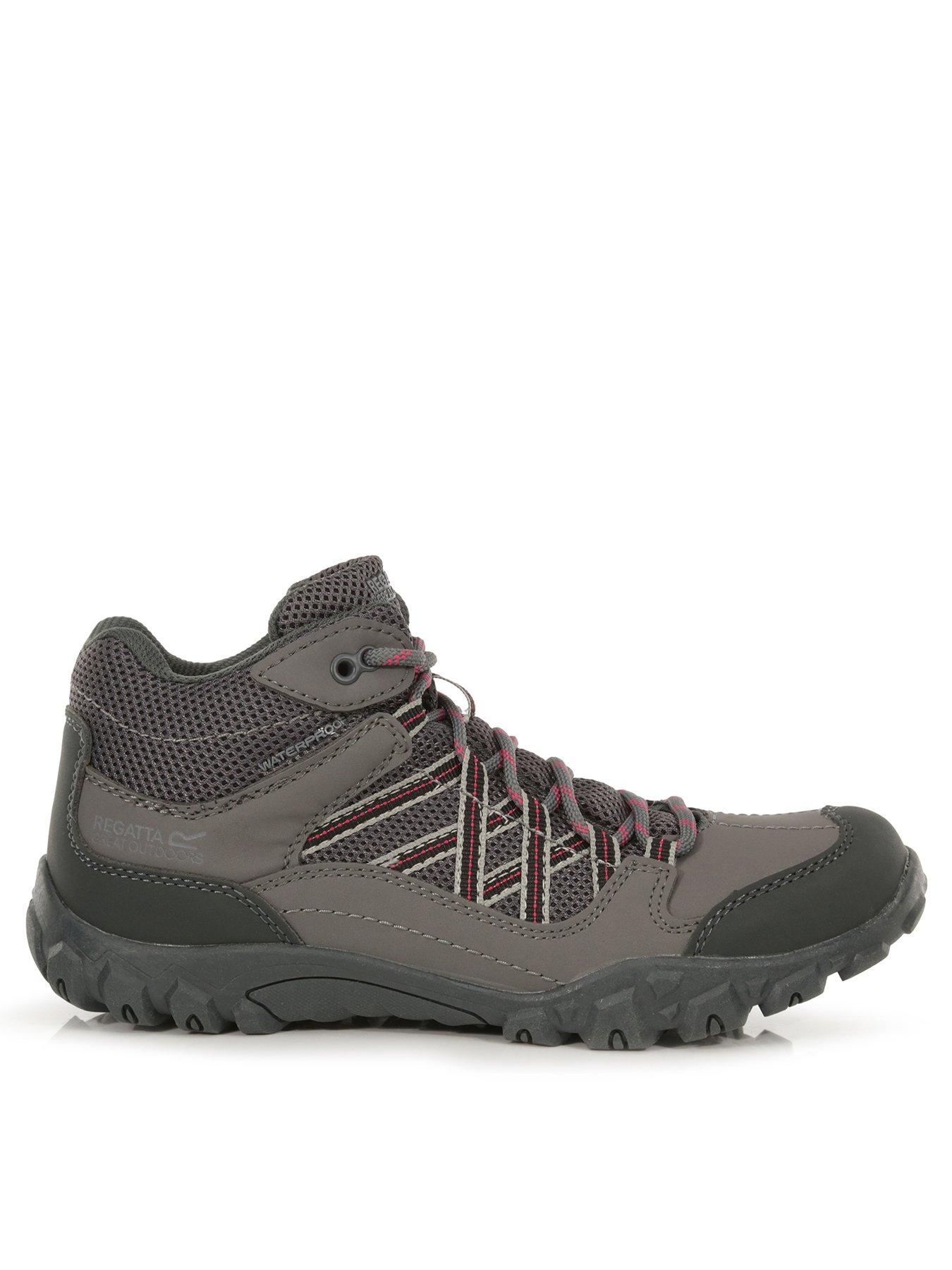 image of regatta-womens-lady-edgepoint-waterproof-walking-boot--grey
