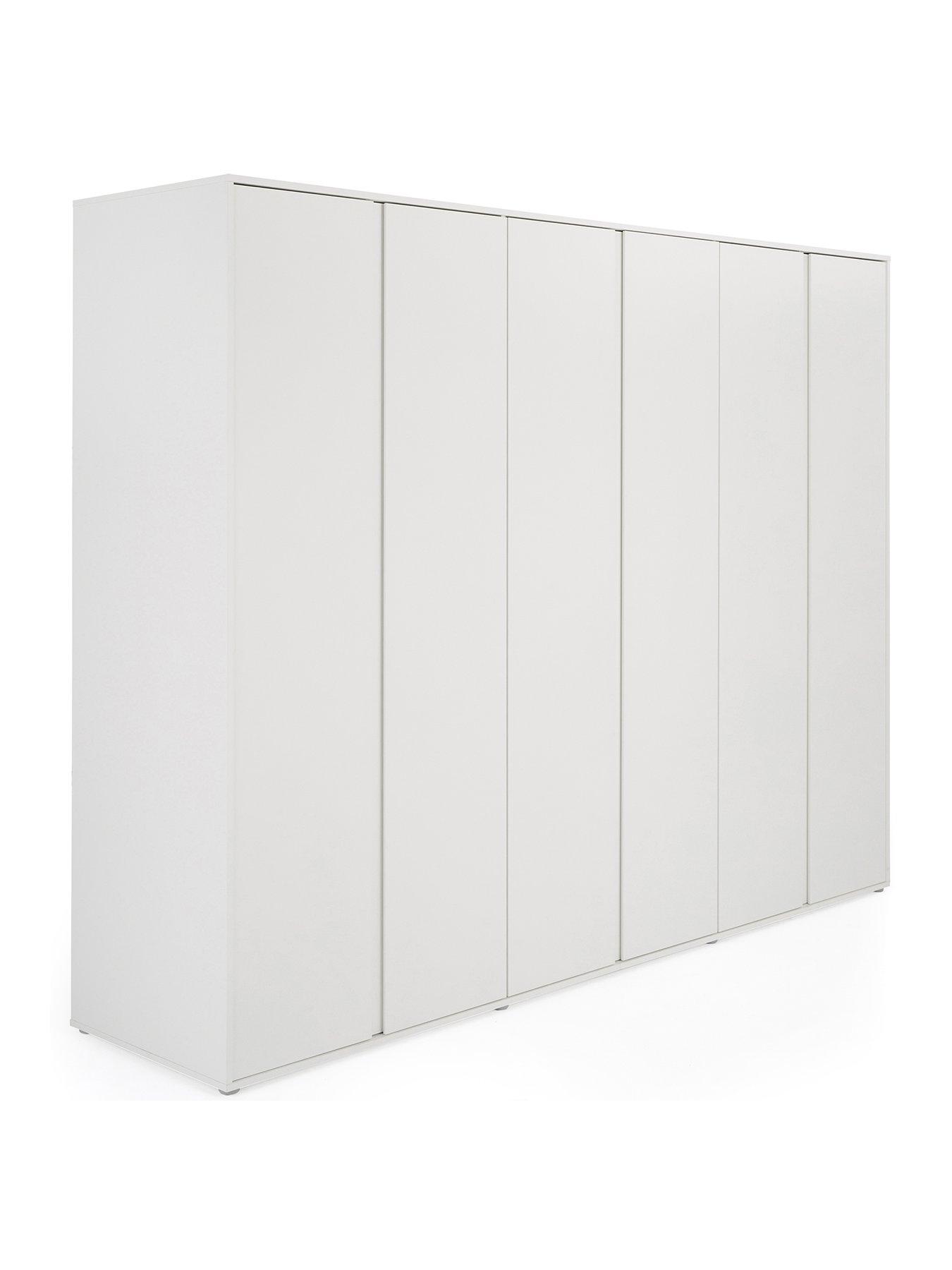 Image 3 of 6 of The Very Collection Lisson 6 Door Wardrobe - White&nbsp;-&nbsp;FSC&reg; Certified