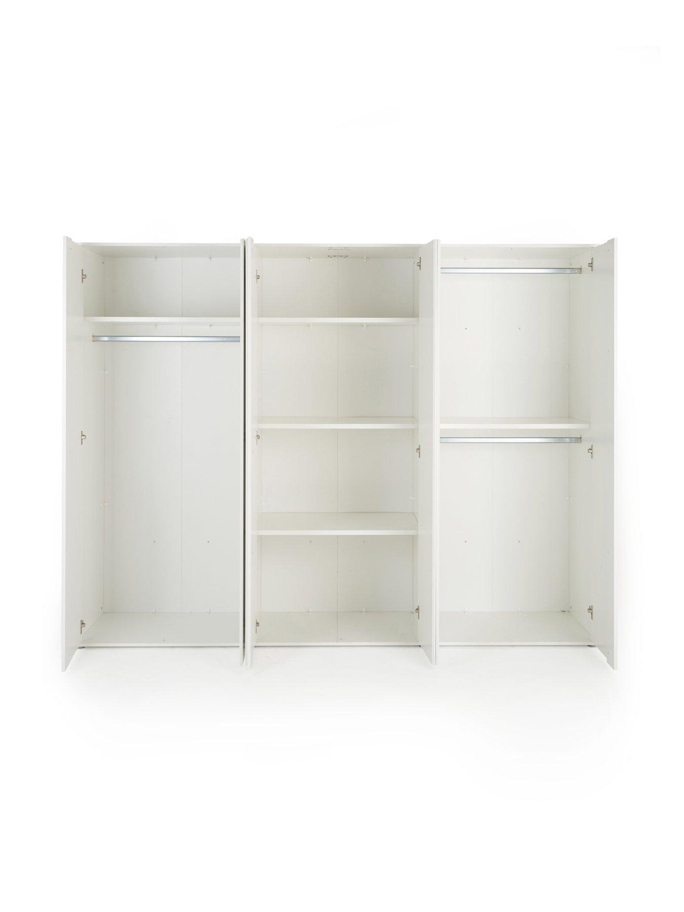 Image 4 of 6 of The Very Collection Lisson 6 Door Wardrobe - White&nbsp;-&nbsp;FSC&reg; Certified