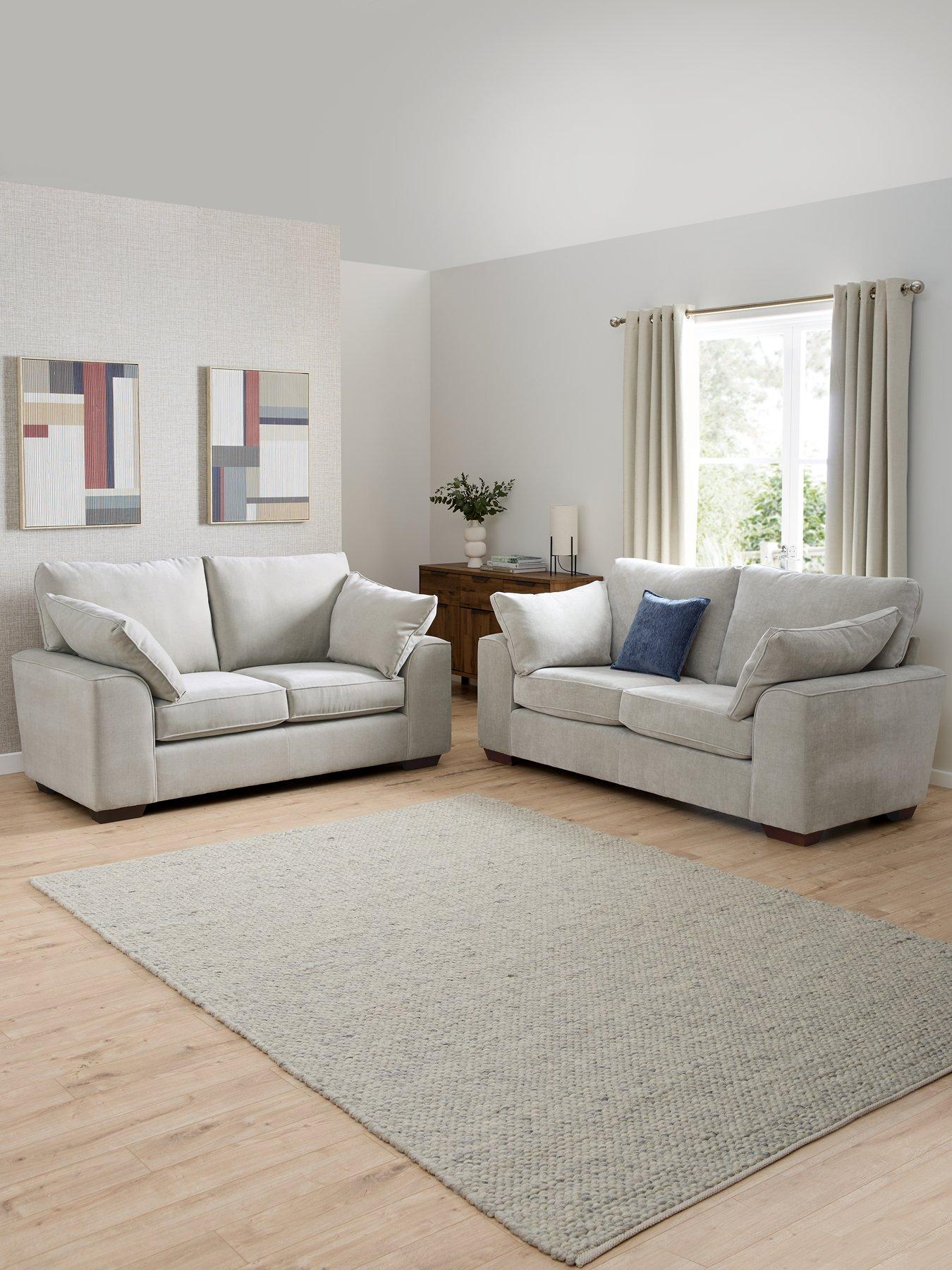 The Very Collection Ascot 3 + 2 Seater Fabric Sofa Set (Buy  &  SAVE!) - Made to order in the UK