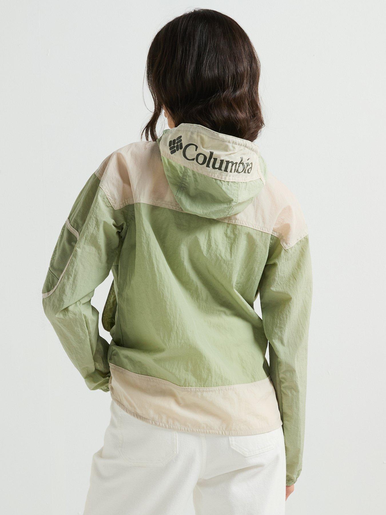  image of columbia-womens-challenger-2-windbreaker-green