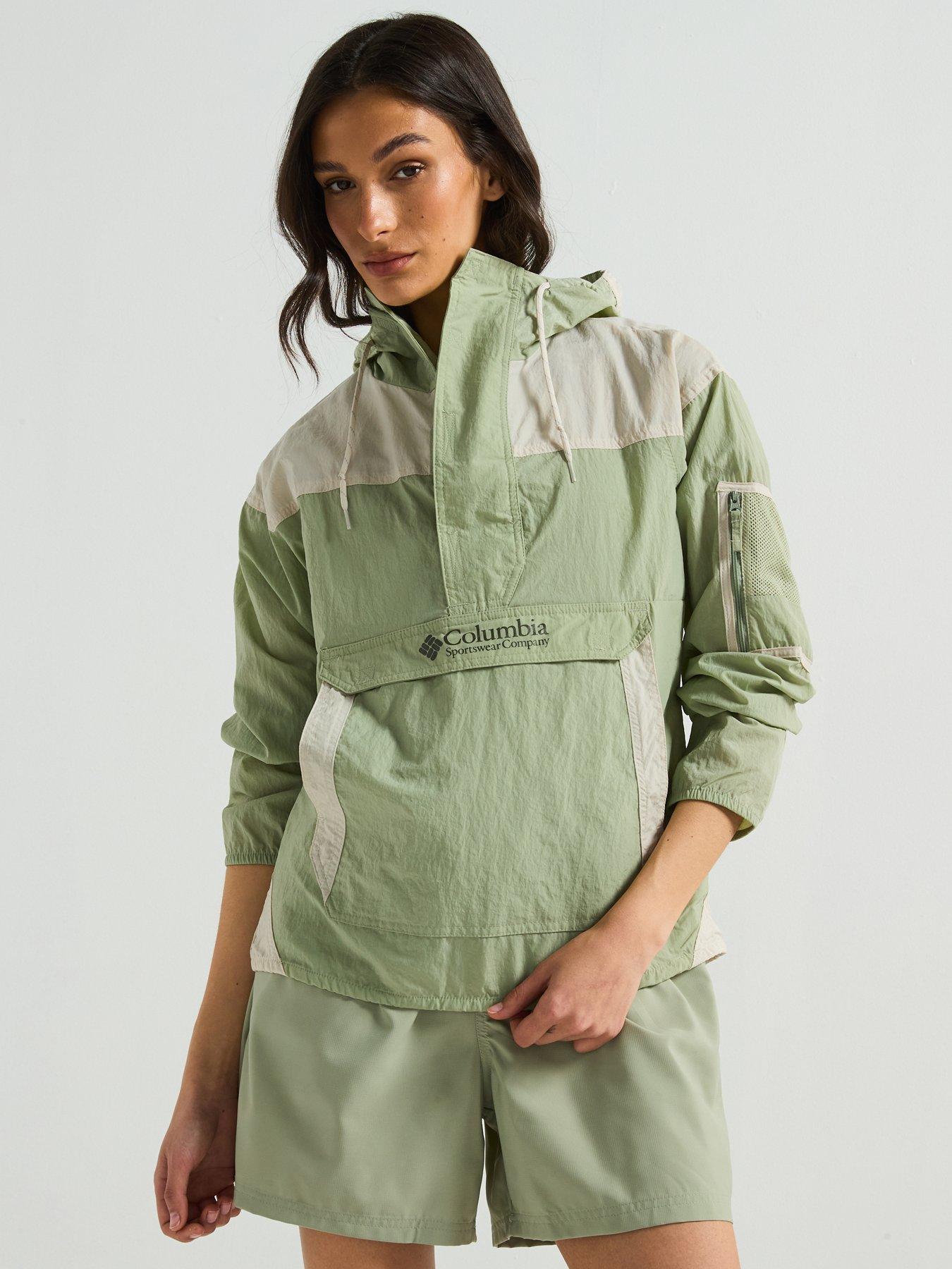  image of columbia-womens-challenger-2-windbreaker-green