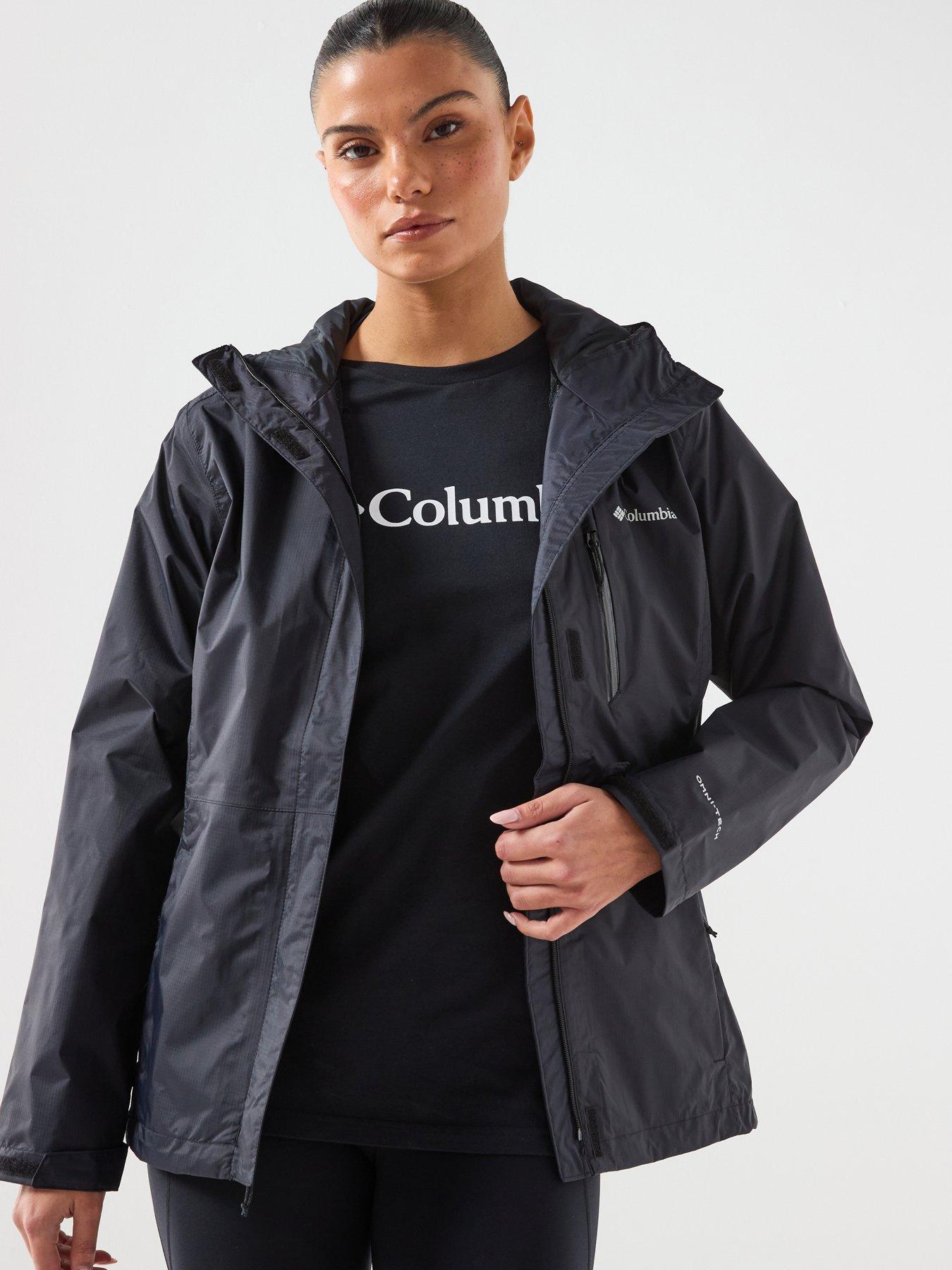 Image 1 of 6 of Columbia Women's Pouring Adventure 3 Waterproof Jacket - Black