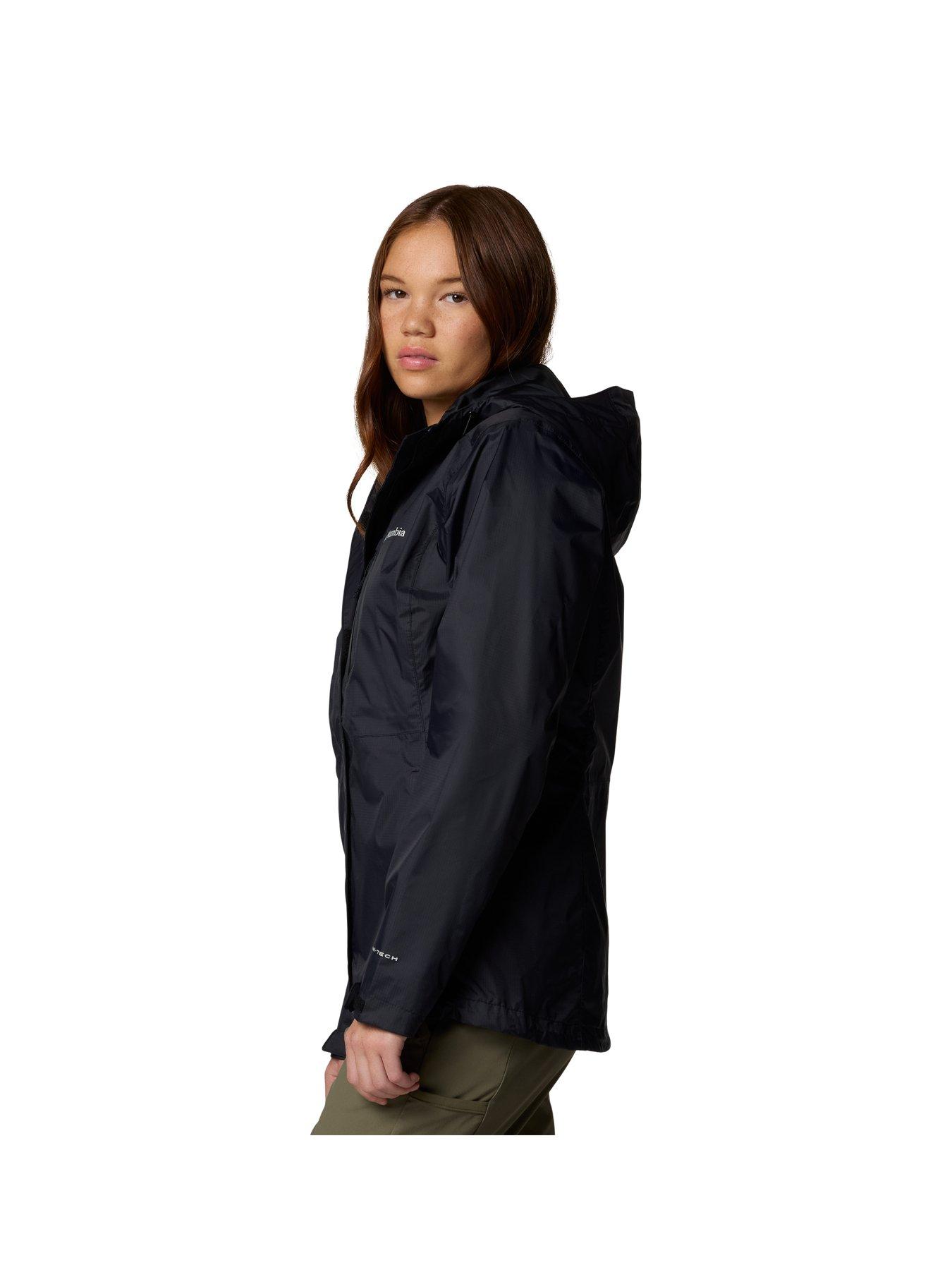  image of columbia-womens-pouring-adventure-3-jacket-black
