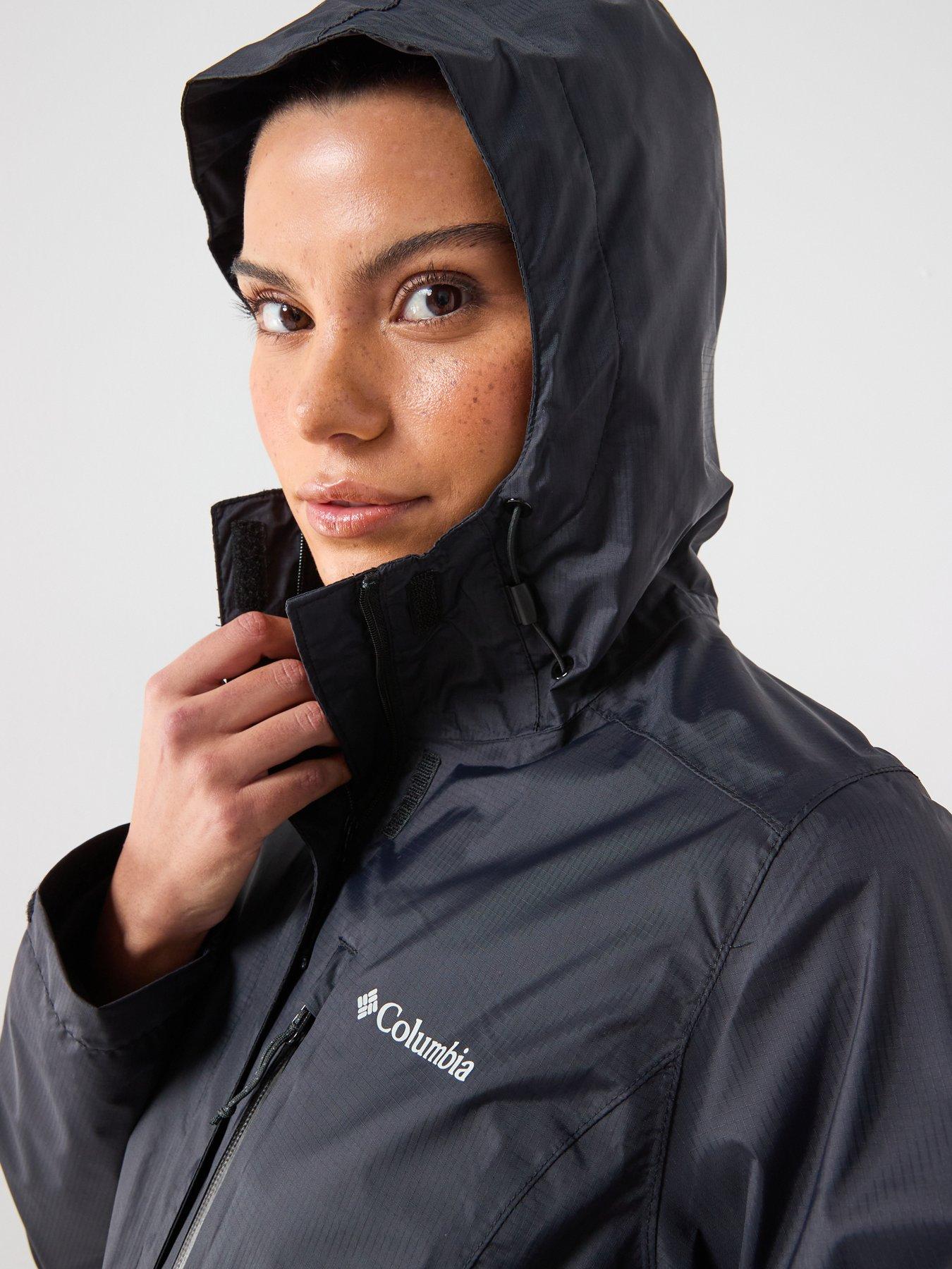 Image 4 of 6 of Columbia Women's Pouring Adventure 3 Waterproof Jacket - Black