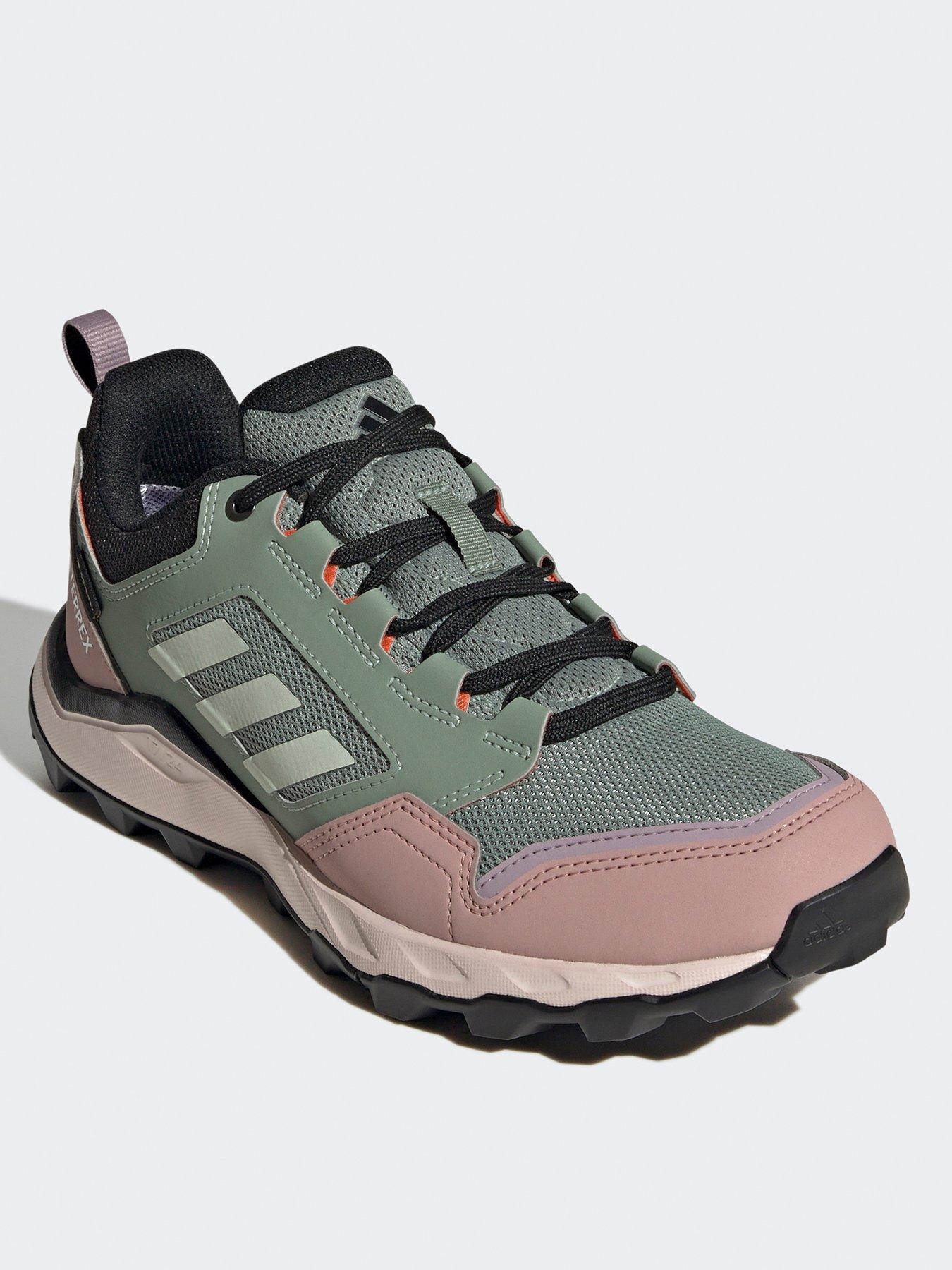  image of adidas-terrex-womens-tracerocker-2-goretex-trail-running-shoes-greenpink