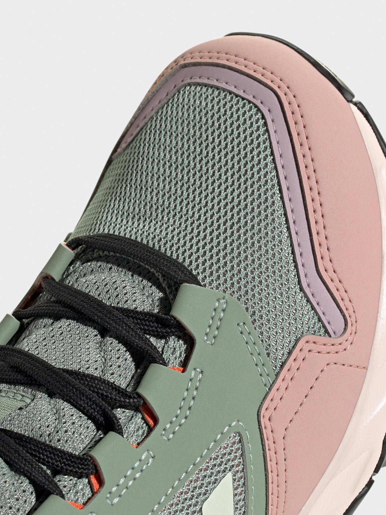  image of adidas-terrex-womens-tracerocker-2-goretex-trail-running-shoes-greenpink