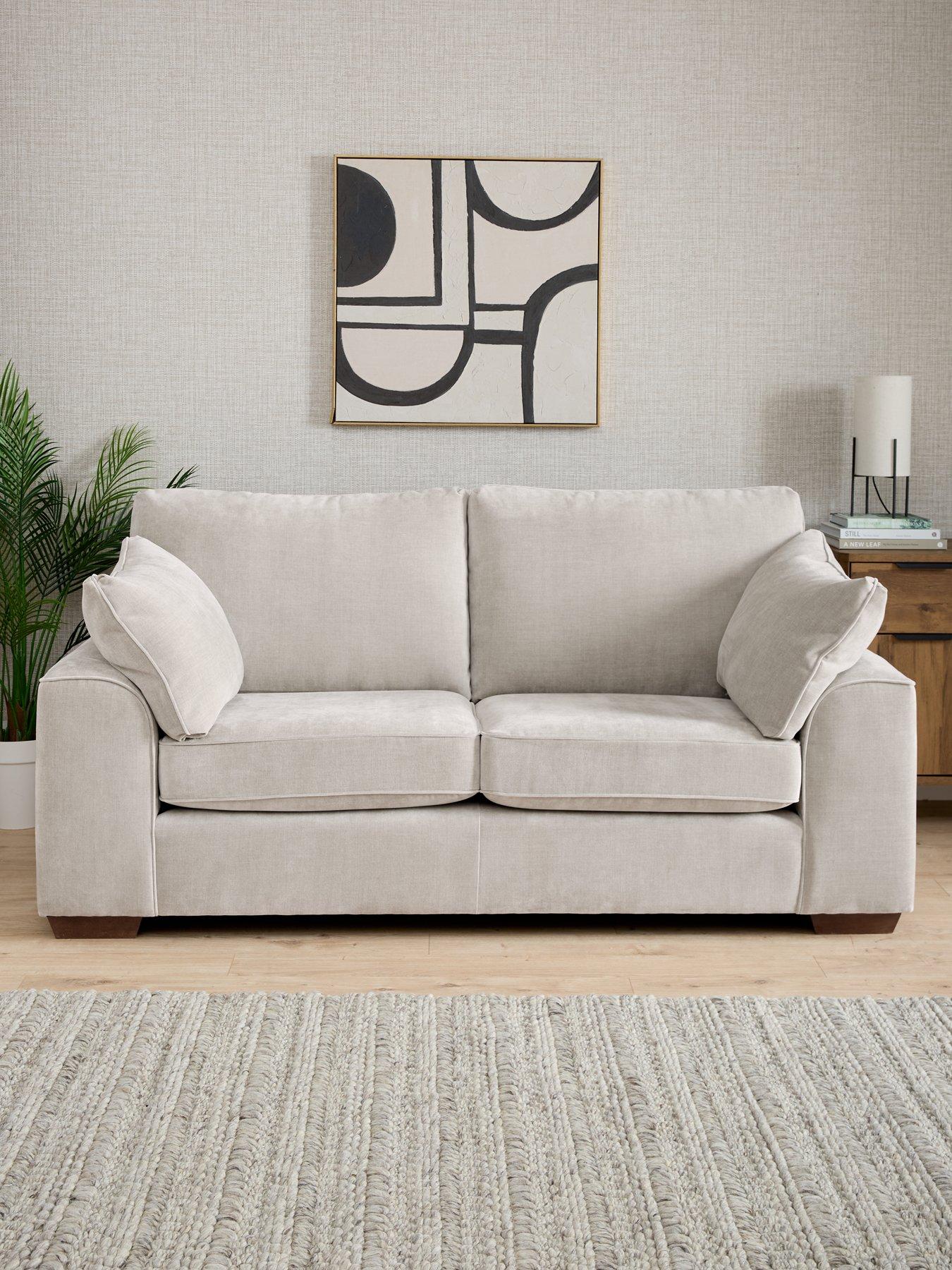 undefined Ascot 3 Seater Fabric Sofa - Made to order in the UK