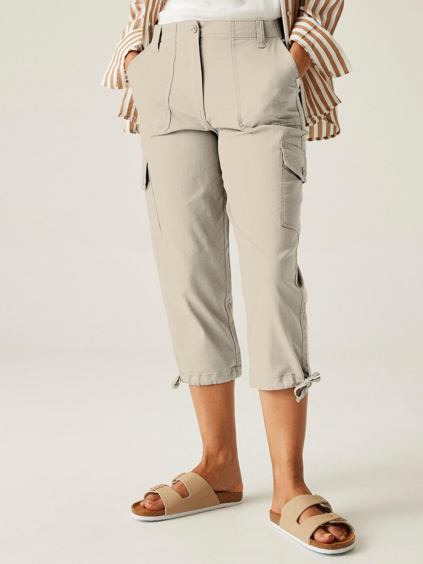 regatta-womens-shorebella-cargo-capri-trousers--beige