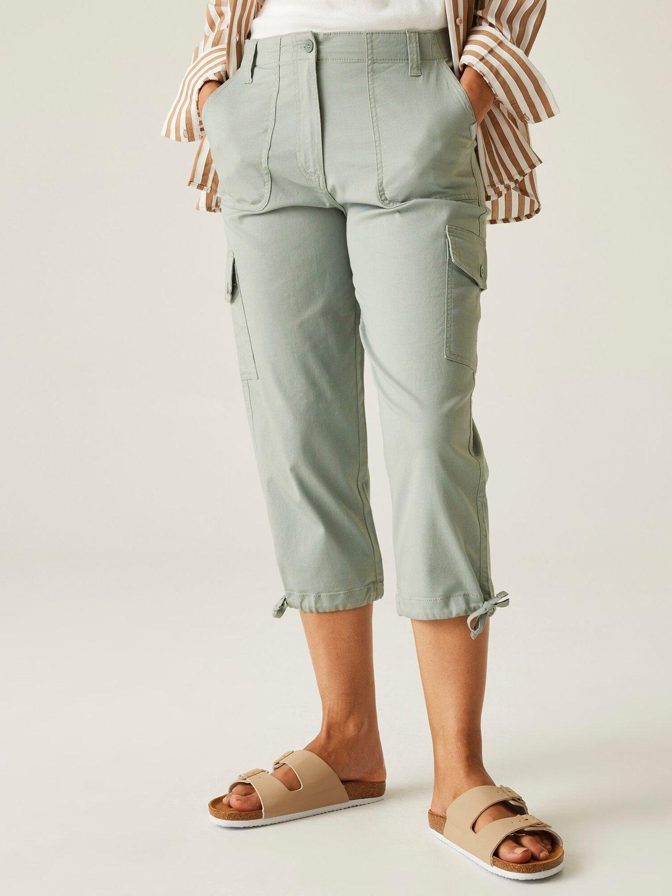 regatta-womens-shorebellacapri-cargo-capri-trousers-green