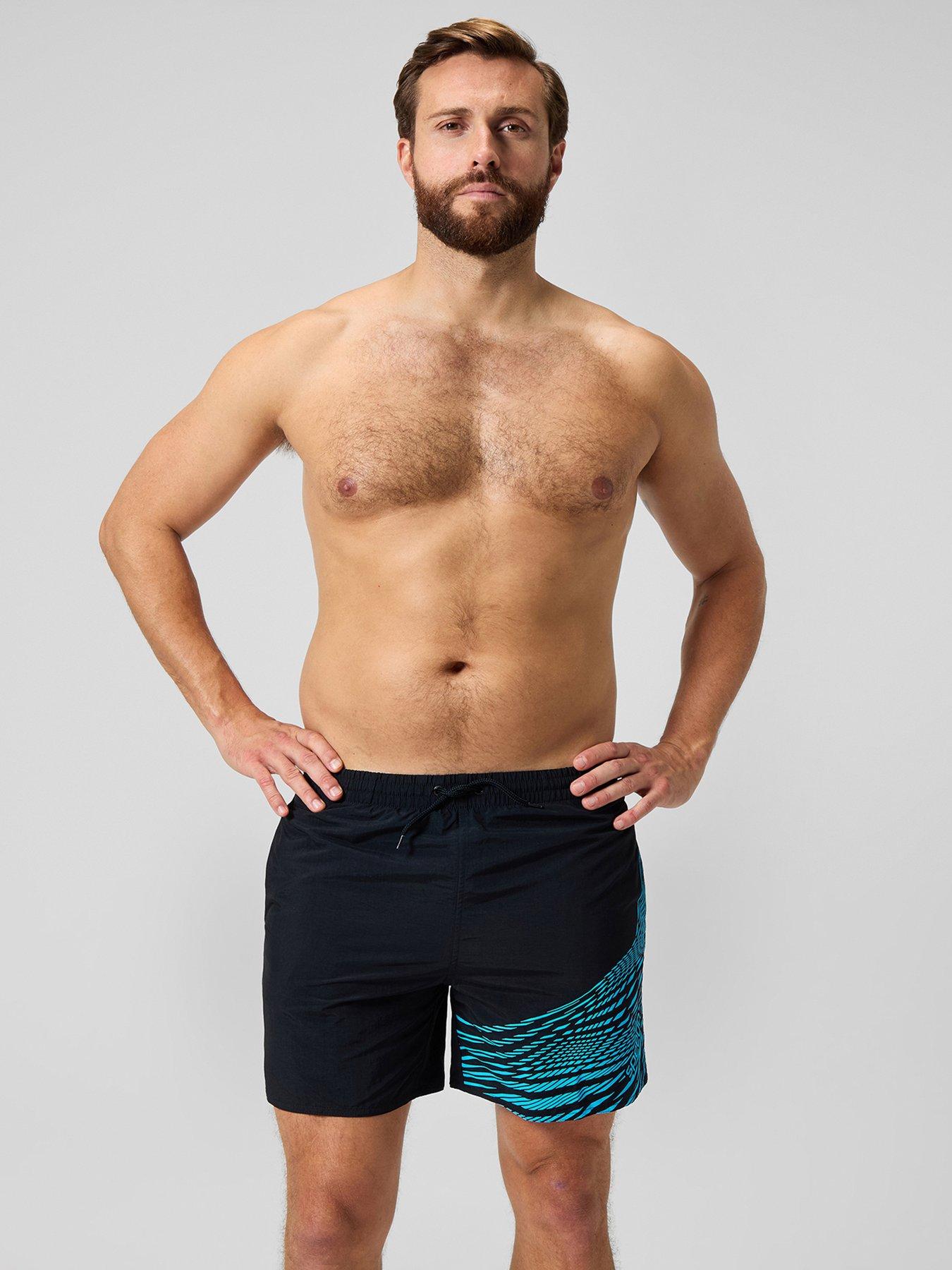 speedo-mens-medley-logo-16-inch-watershort-blackblue