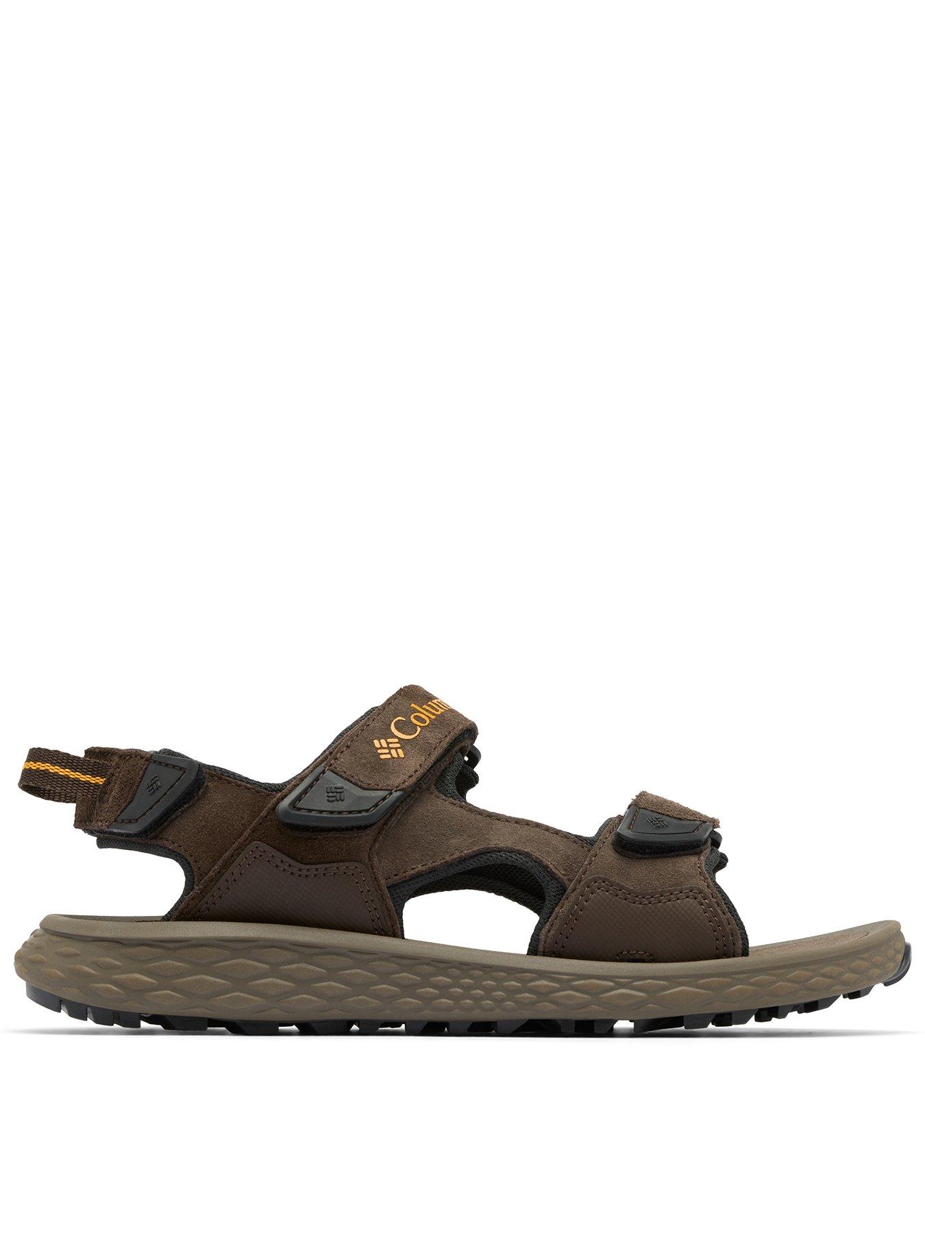undefined Men's Konos Hiker 3-Strap Sandals - Brown
