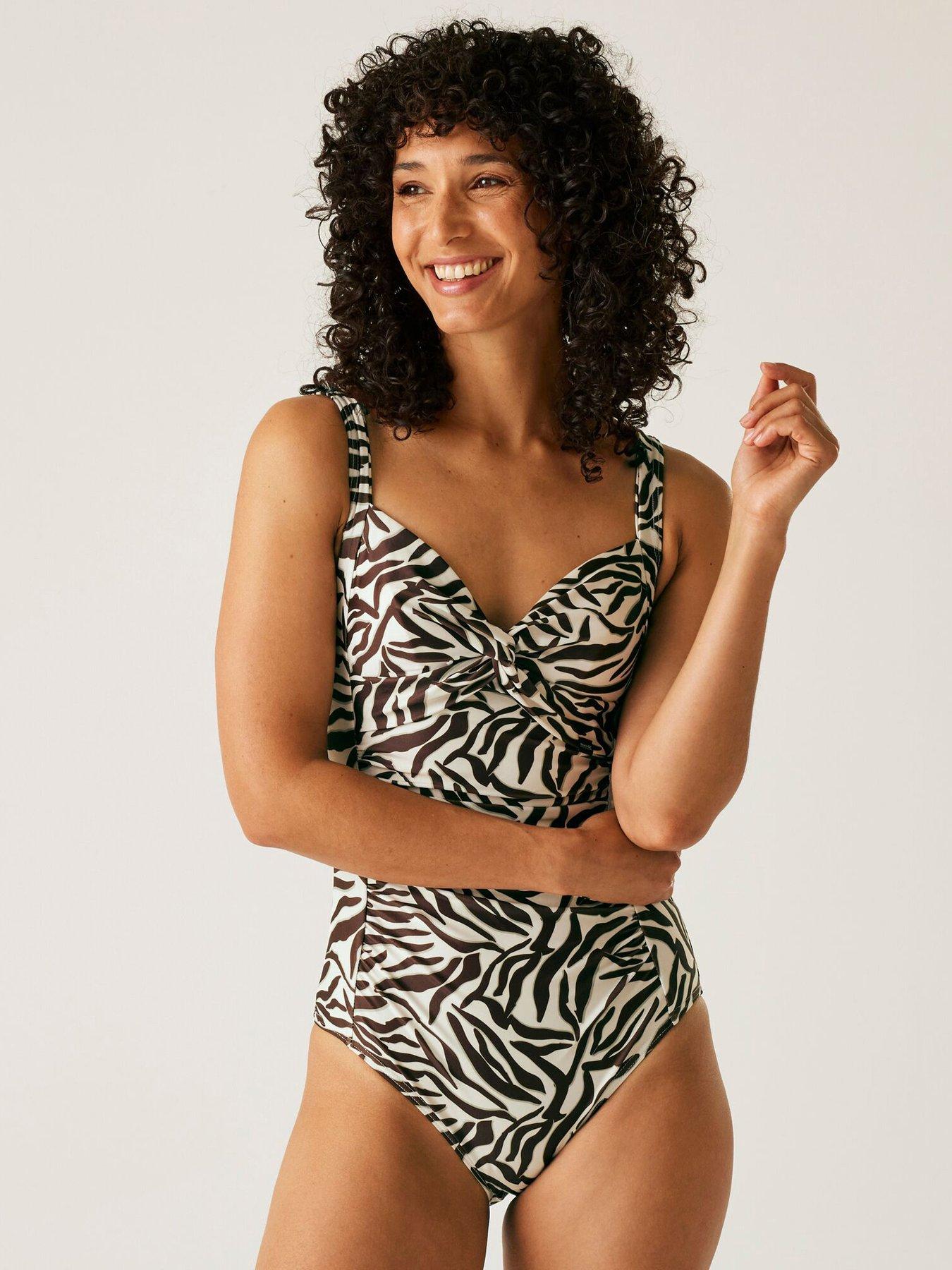 Regatta Womens Sakari Swimming Costume - Grey