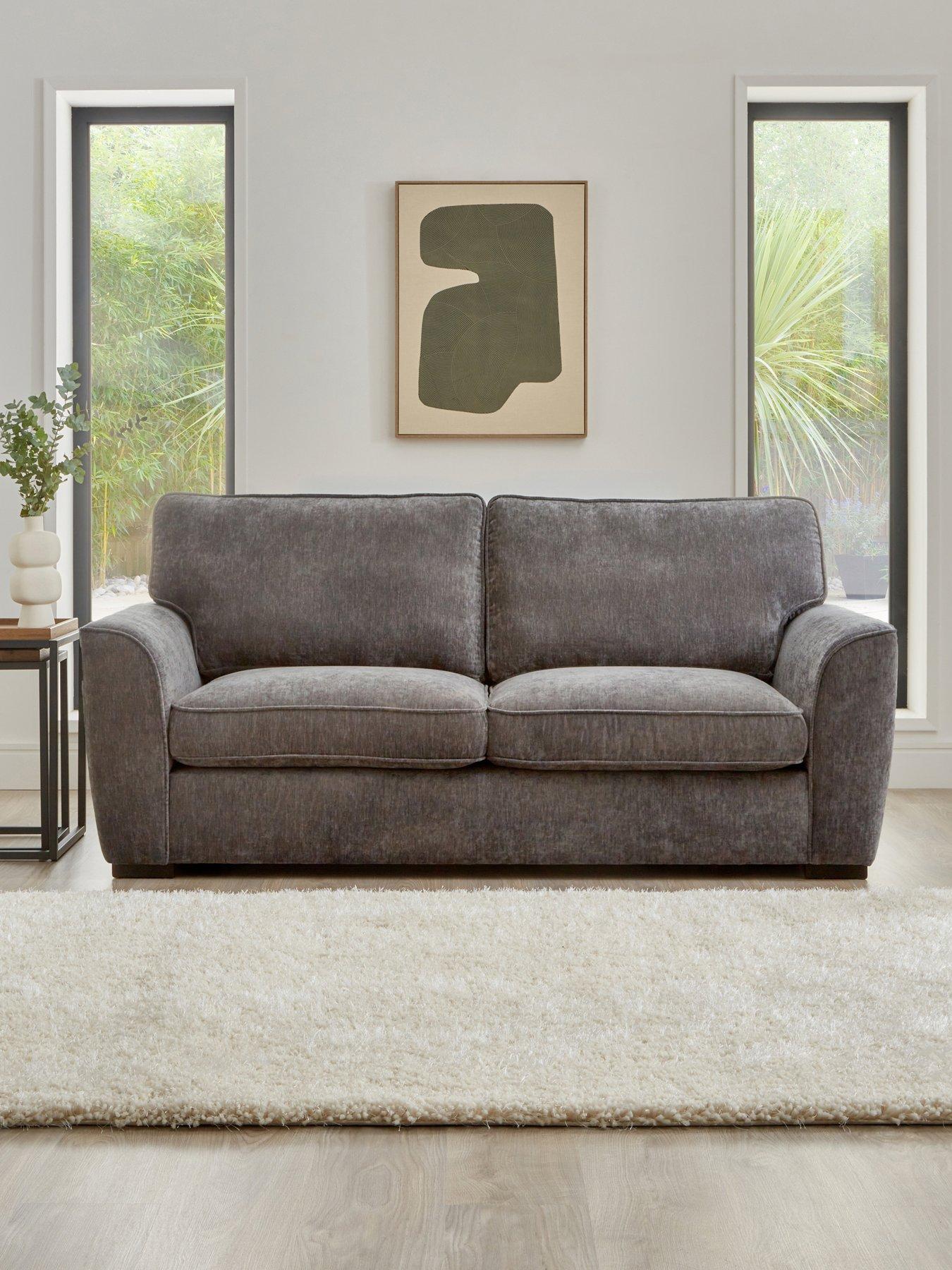 Very Home Harlow 3 Seater Standard Back Fabric Sofa - FSC® Certified