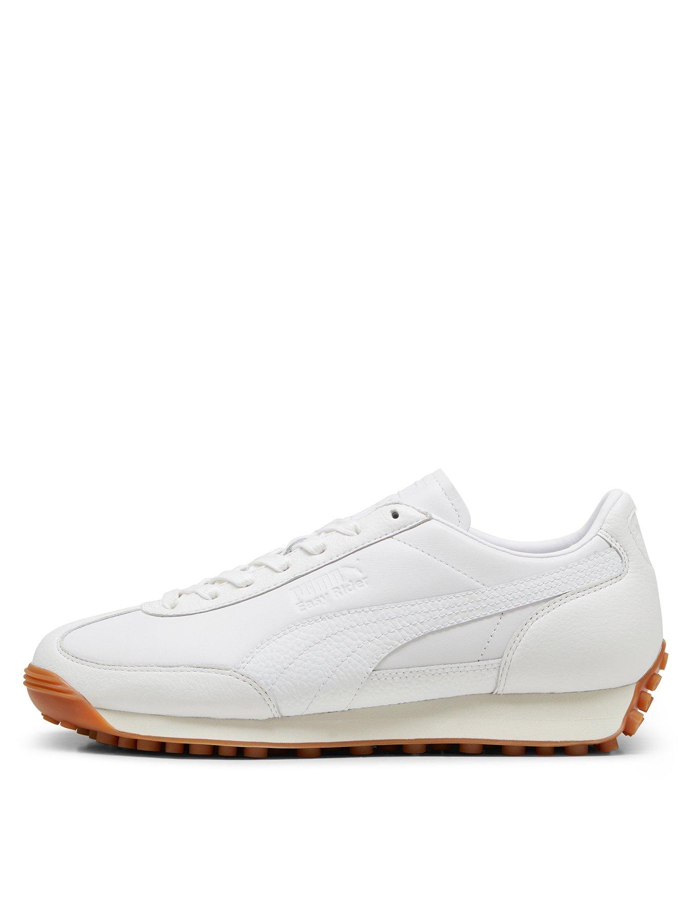 undefined Unisex Easy Rider Leather Trainers - White