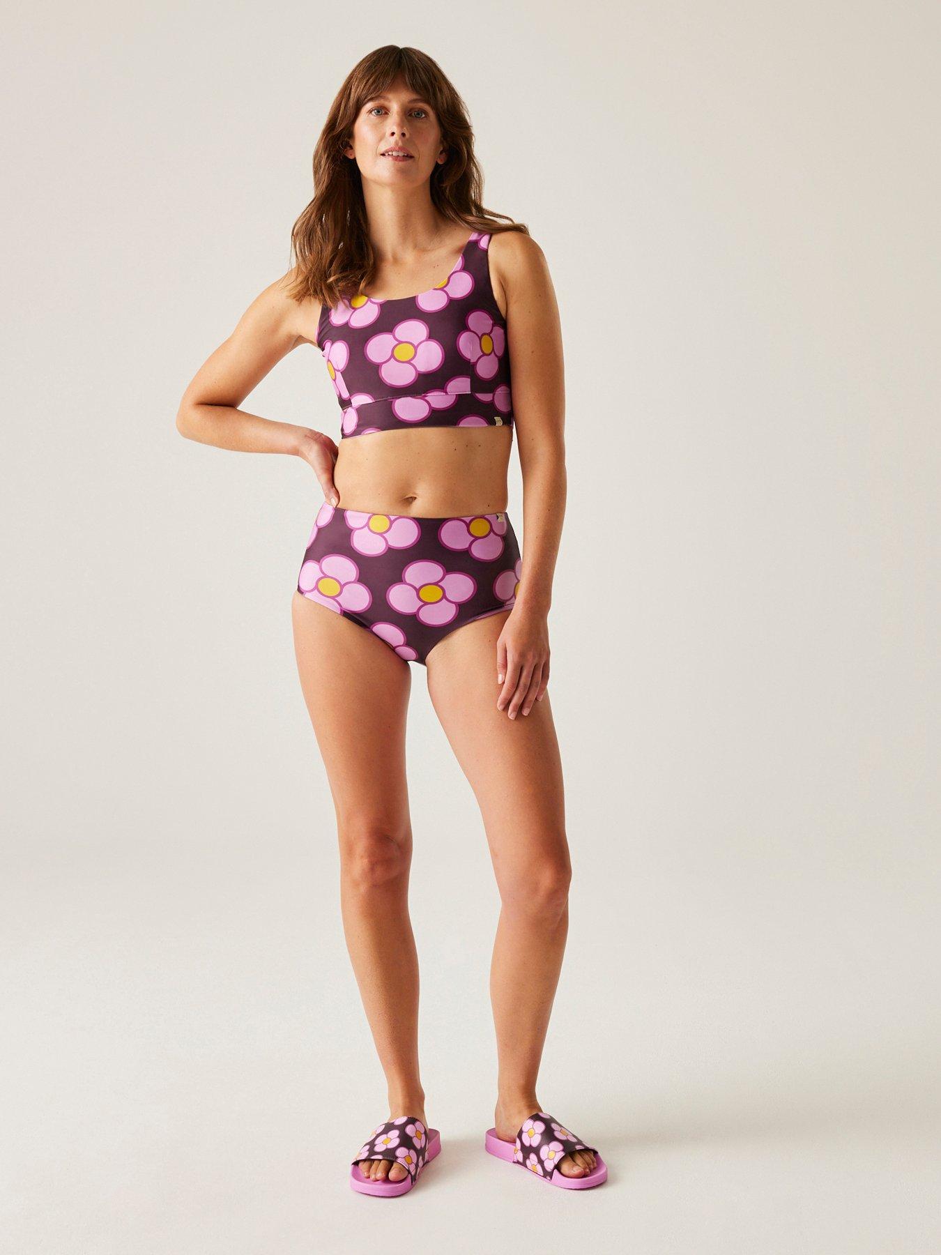  image of regatta-womens-orla-reversible-bikini-set--pink