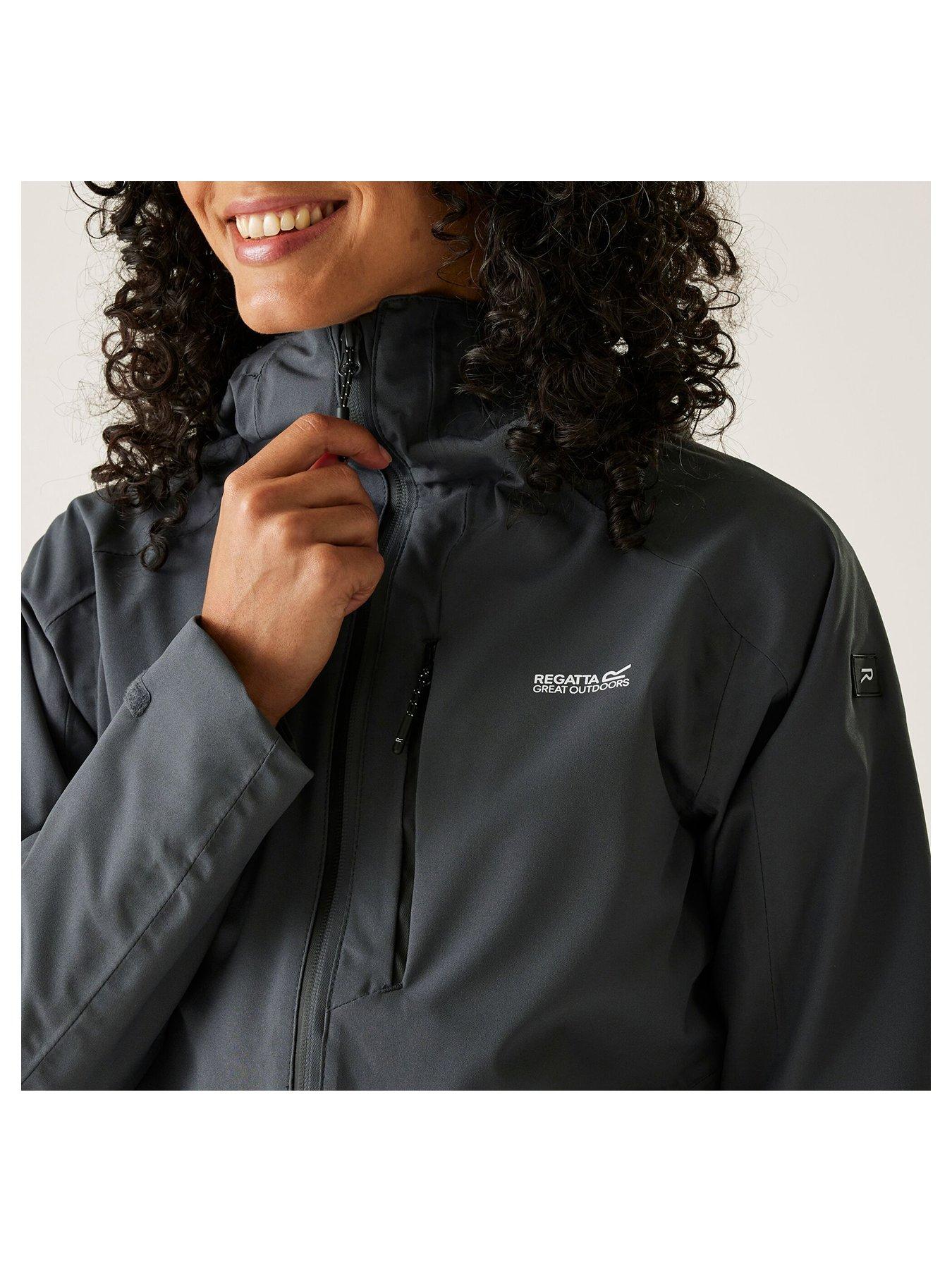  image of regatta-womens-birchdale-ii-waterproof-shell-jacket-grey