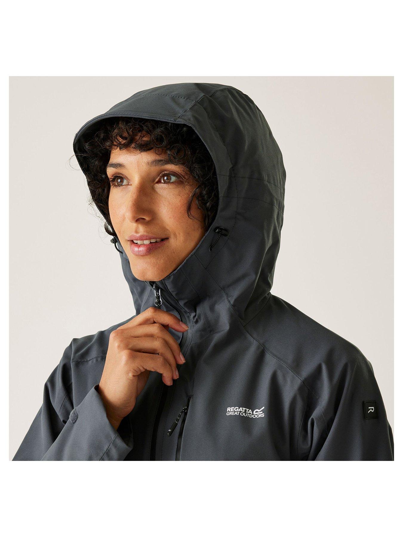  image of regatta-womens-birchdale-ii-waterproof-shell-jacket-grey