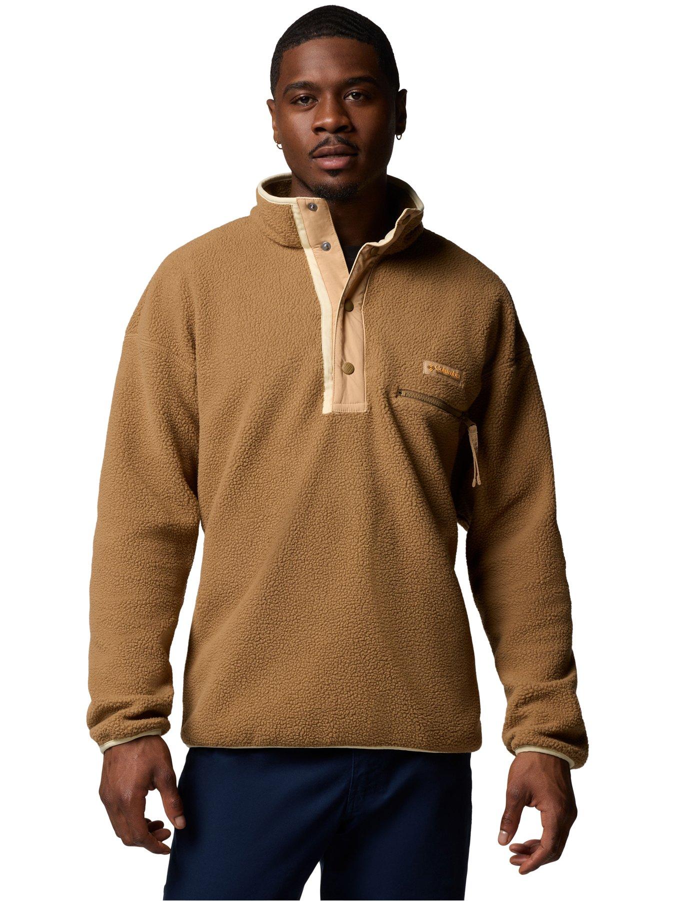  image of columbia-mens-helvetia-2-half-snap-fleece-brown
