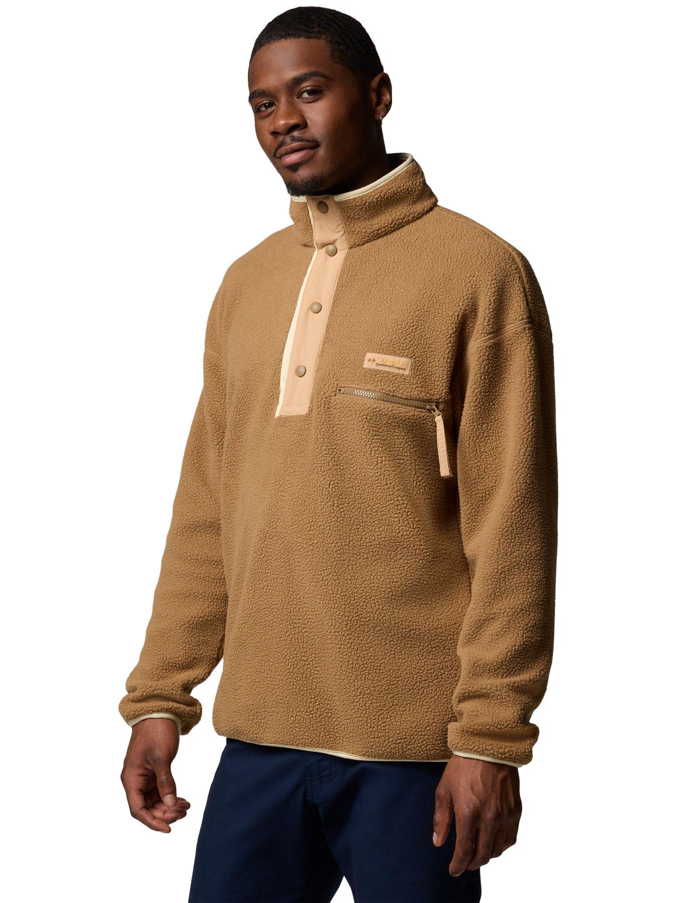  image of columbia-mens-helvetia-2-half-snap-fleece-brown